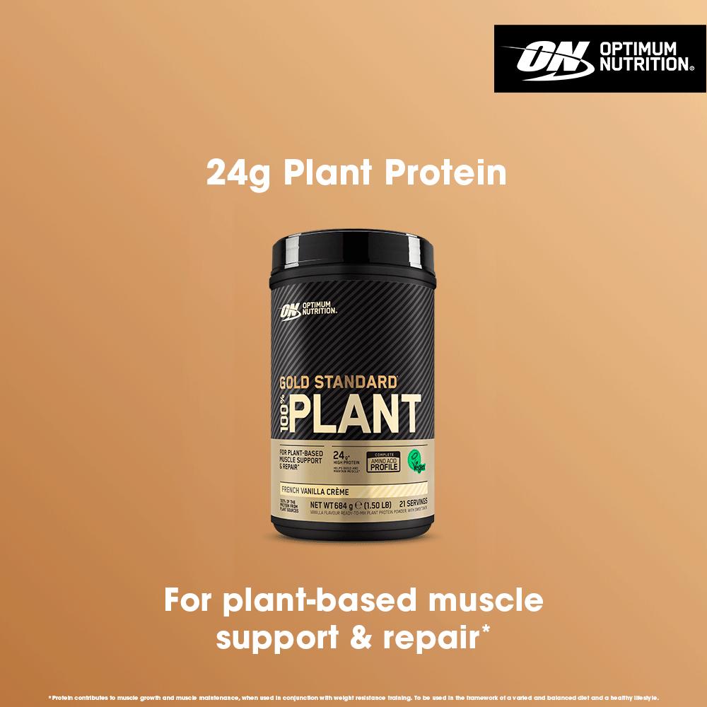 Optimum Nutrition Gold Standard 100% Plant Protein Powder French Vanilla Creme Flavour 21 servings 684g thumbnail 2