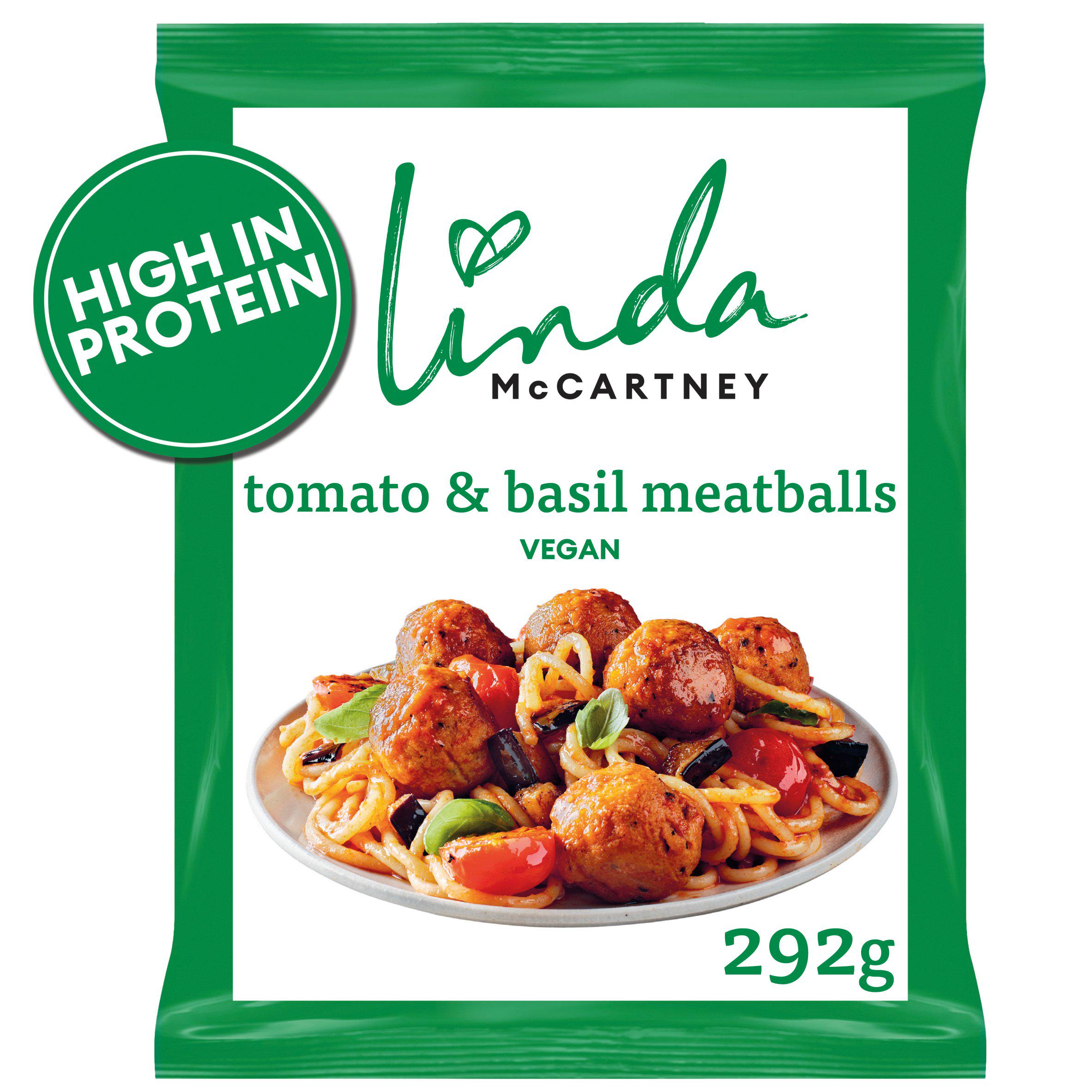 Linda McCartney's Vegetarian Tomato & Basil Meatballs 292g