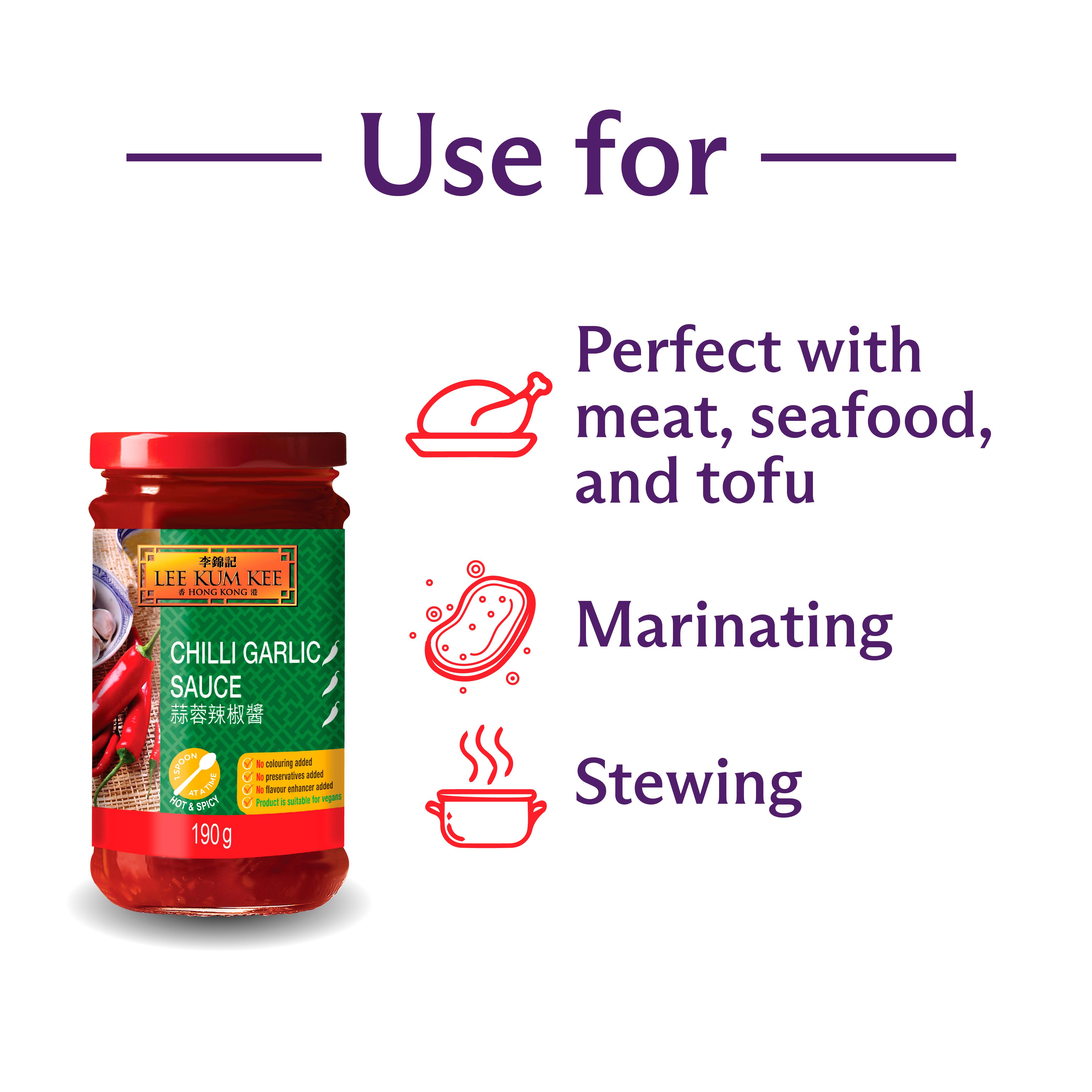 Lee Kum Kee Chilli Garlic Sauce 190g thumbnail 2