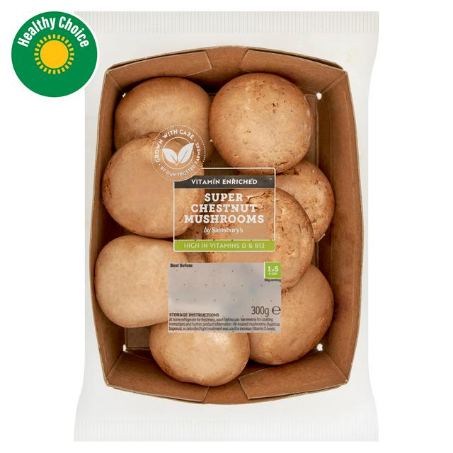 Sainsbury's Chestnut Super Mushrooms 300g