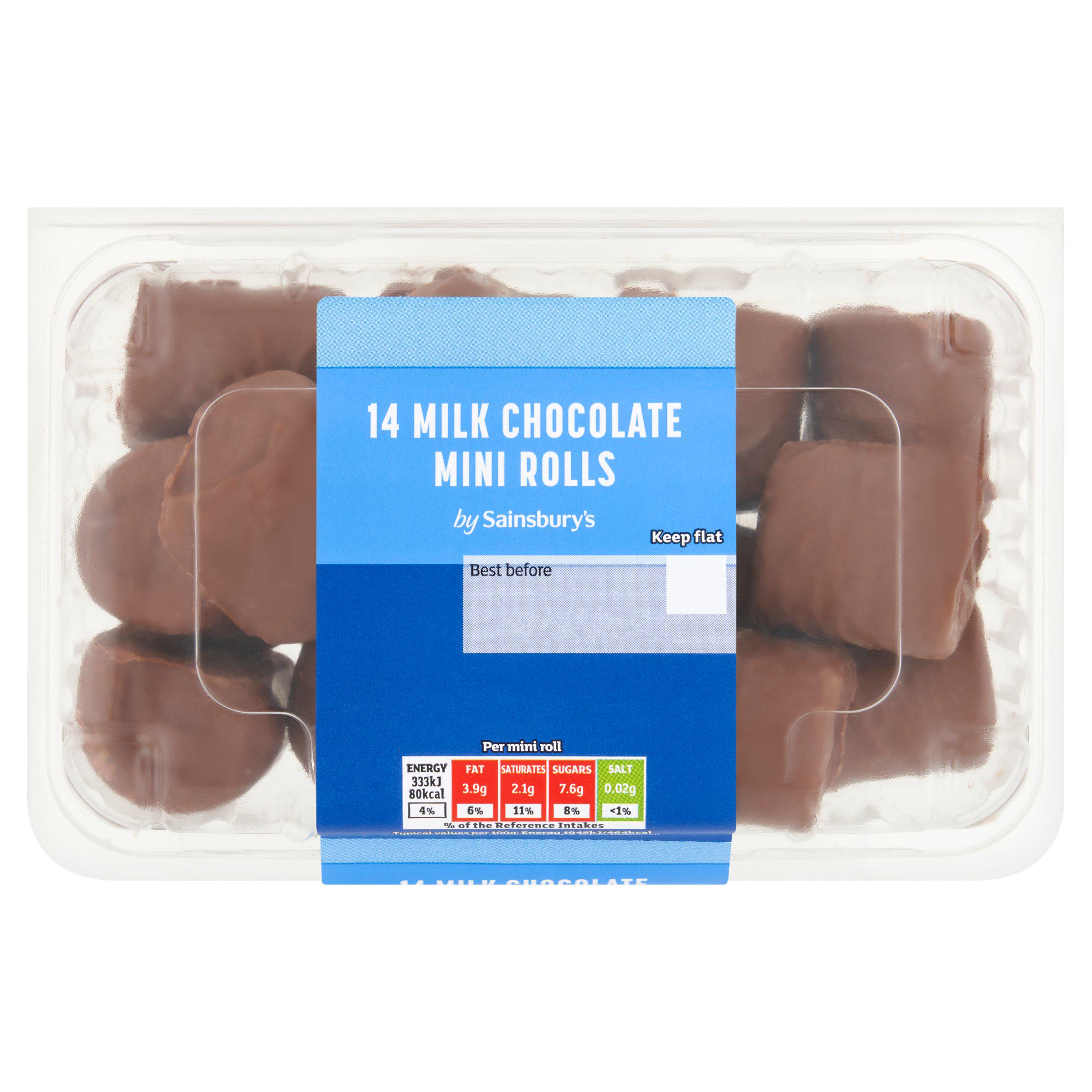Sainsbury's 14 x Chocolate Mini Roll Bites