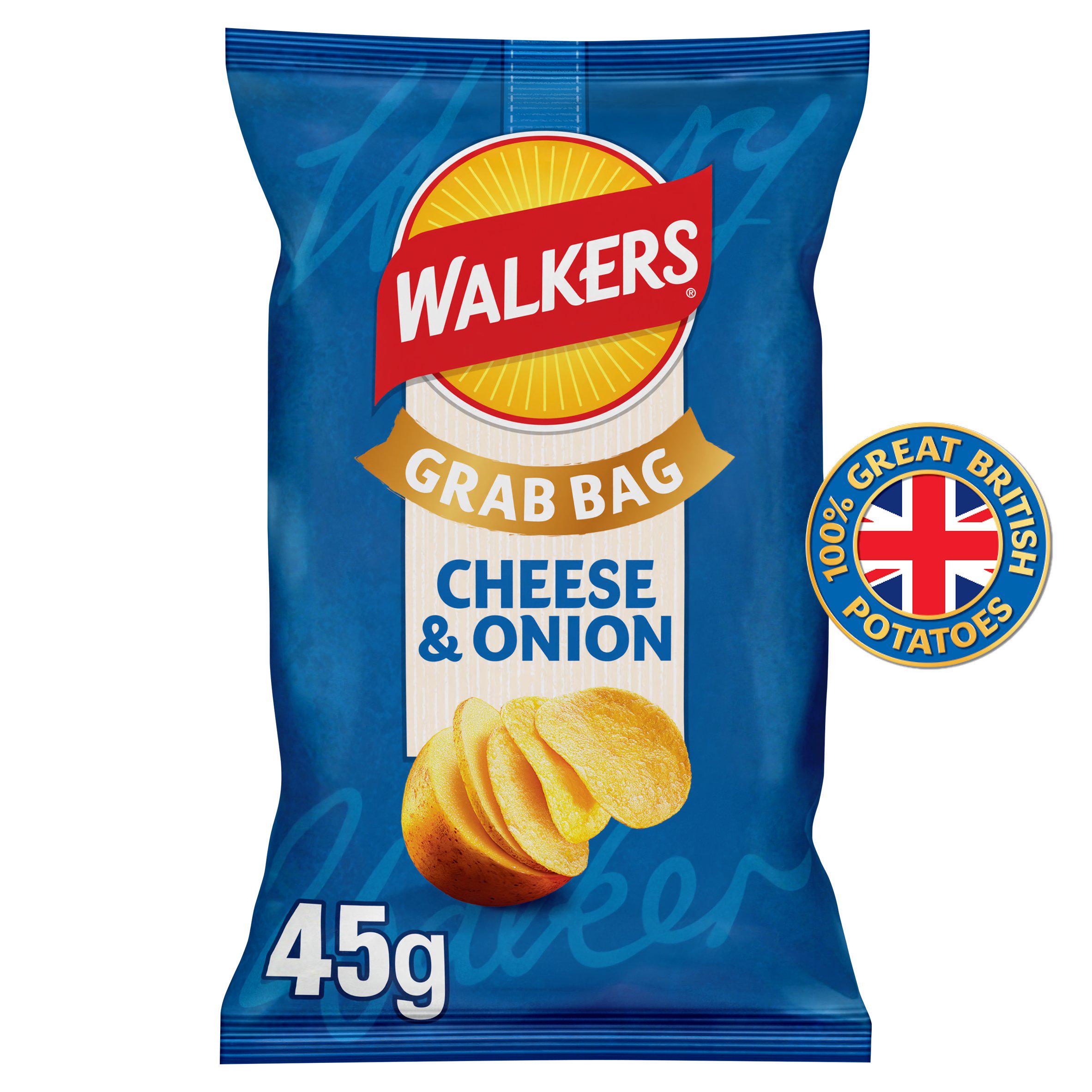 Walkers Cheese & Onion Crisps 45g