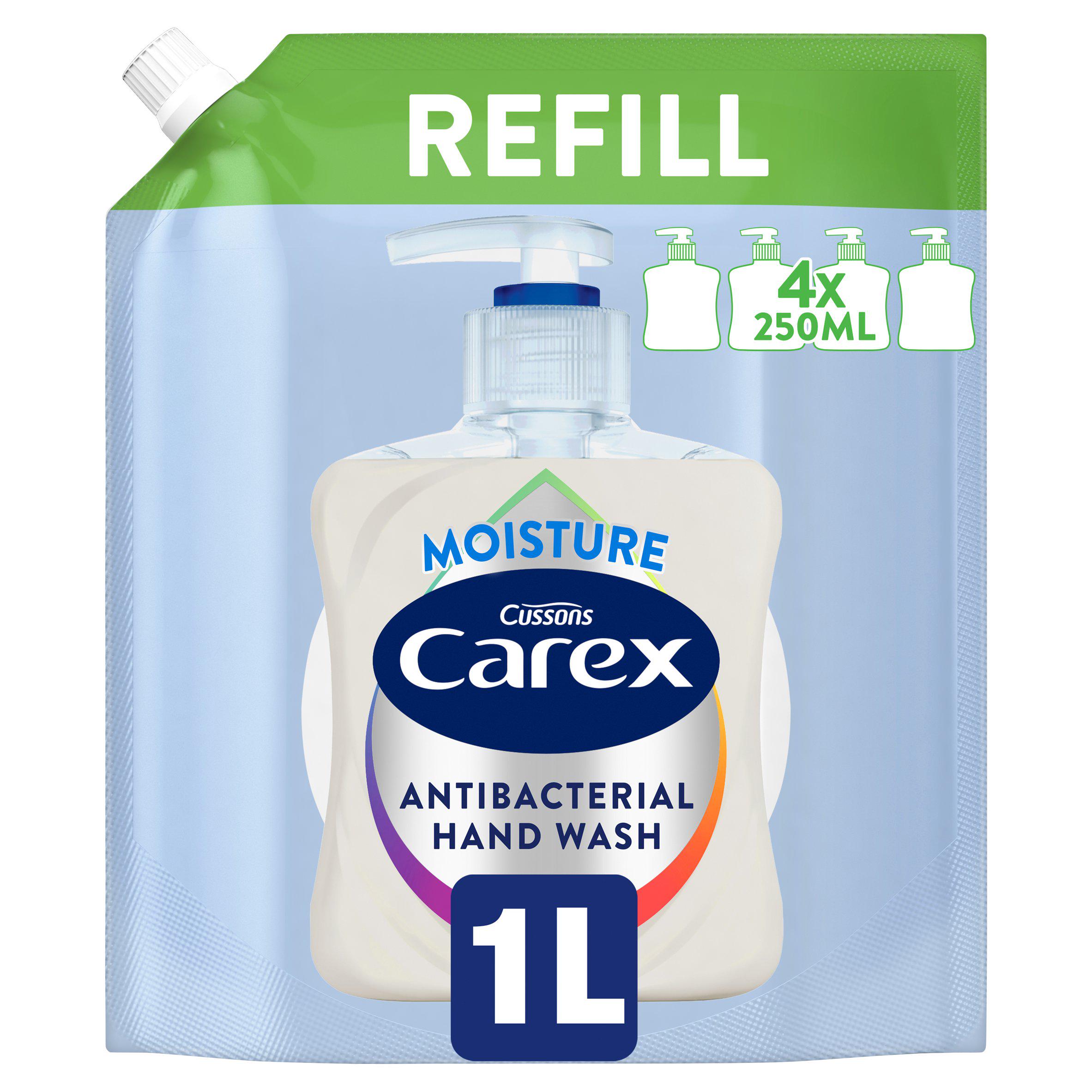 Carex 1L Moisture Antibacterial Hand Wash Refill Pack