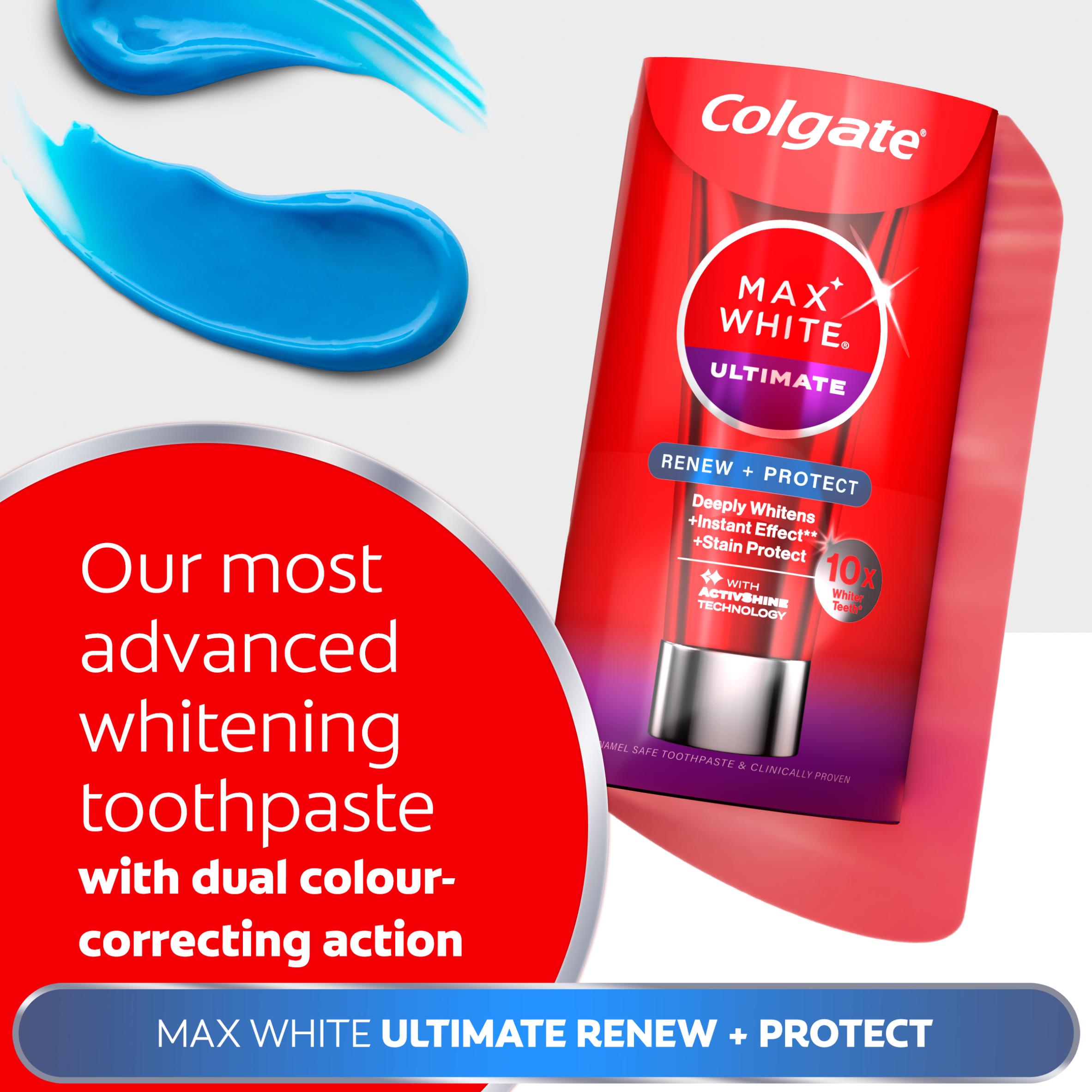 Colgate Max White Ultimate Renewal Teeth Whitening Toothpaste 75ml thumbnail 3