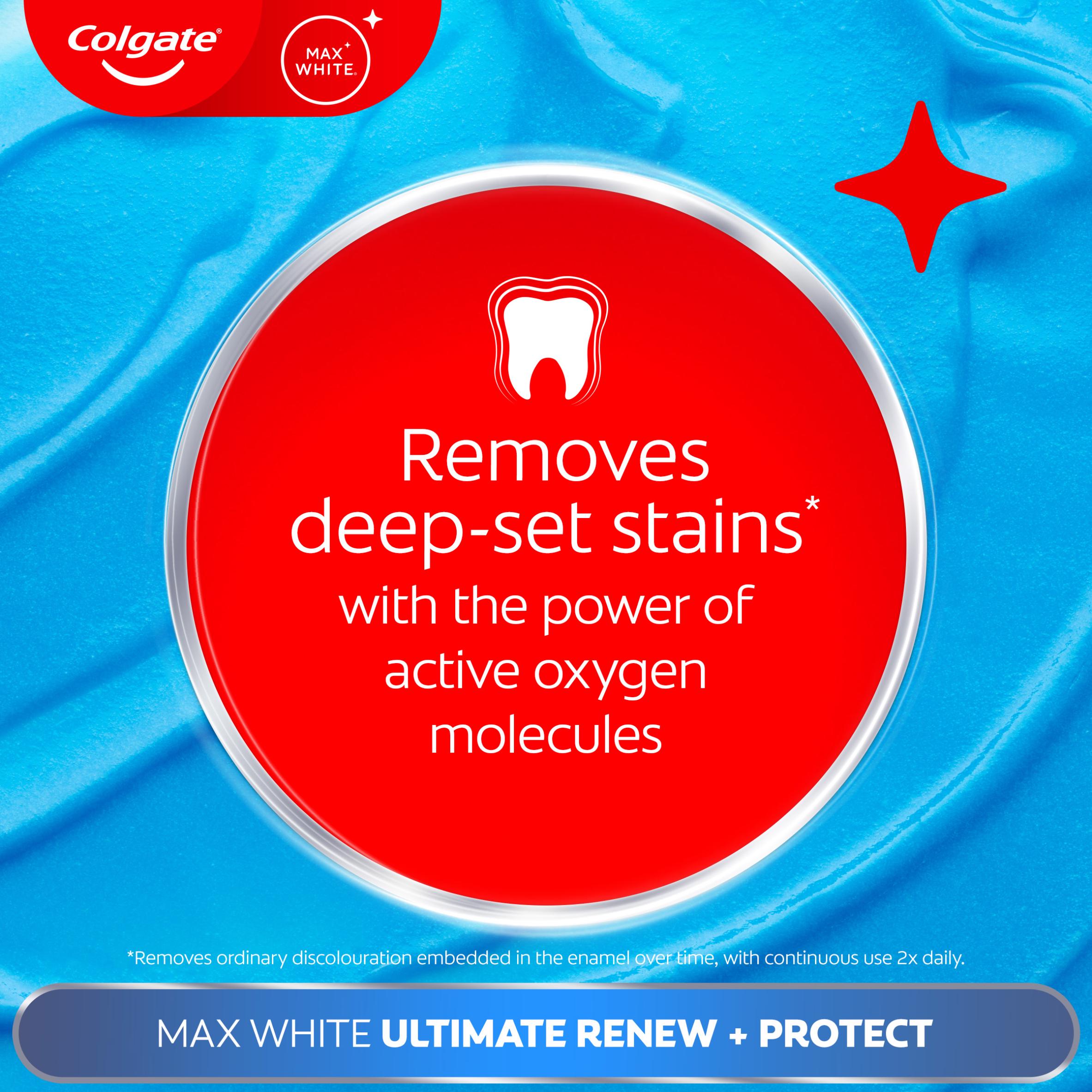Colgate Max White Ultimate Renewal Teeth Whitening Toothpaste 75ml thumbnail 6