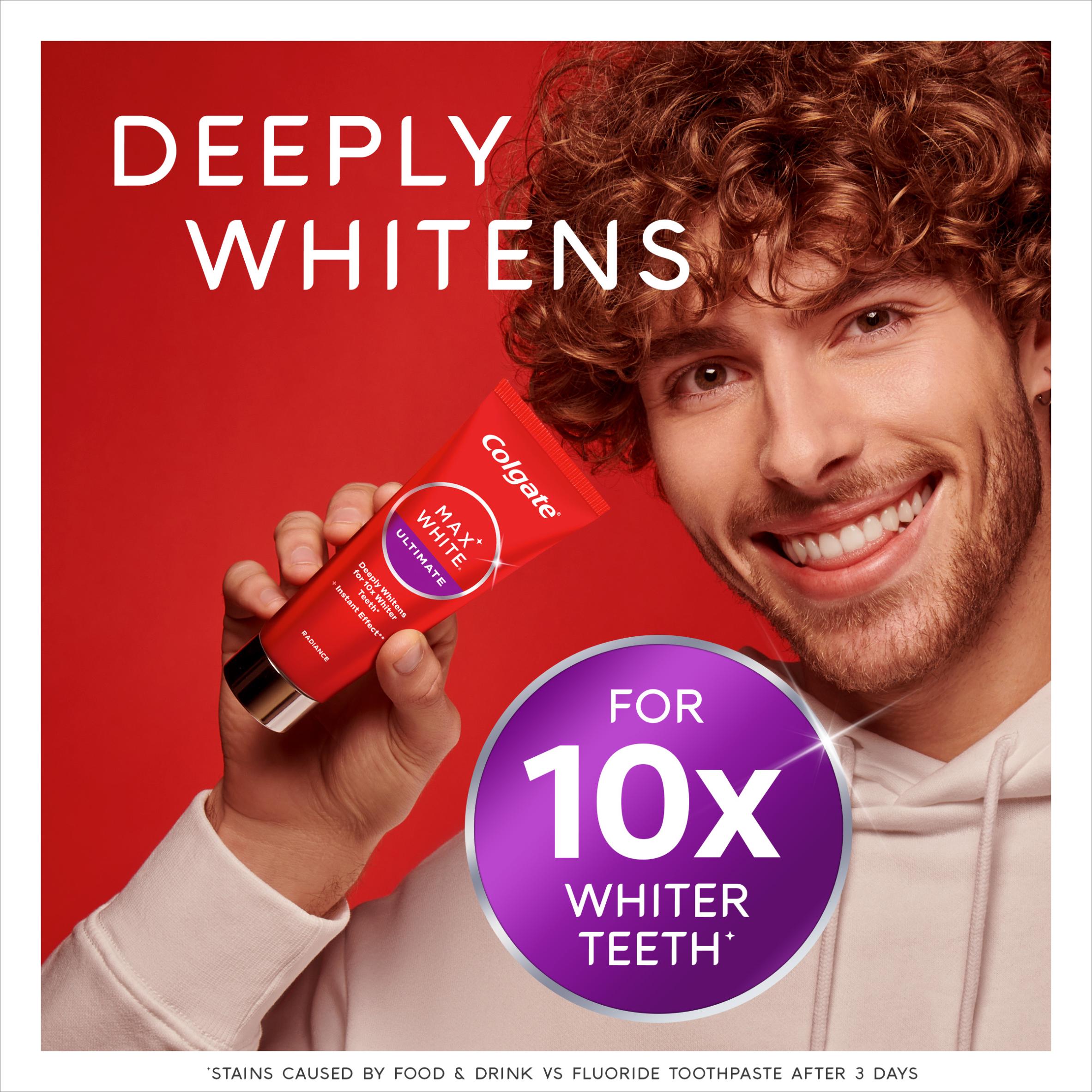 Colgate Max White Ultimate Radiance Teeth Whitening Toothpaste 75ml thumbnail 2