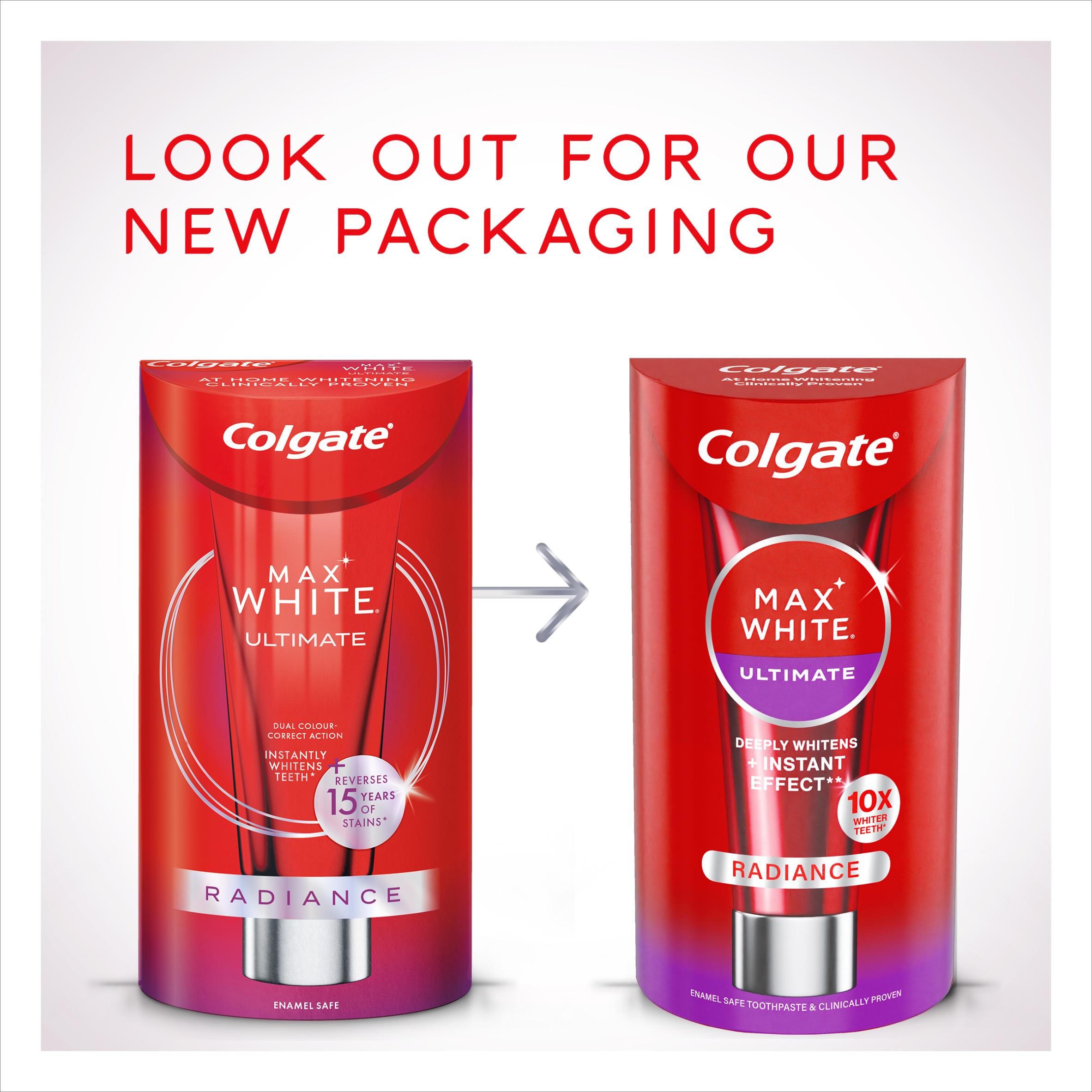 Colgate Max White Ultimate Radiance Teeth Whitening Toothpaste 75ml thumbnail 3