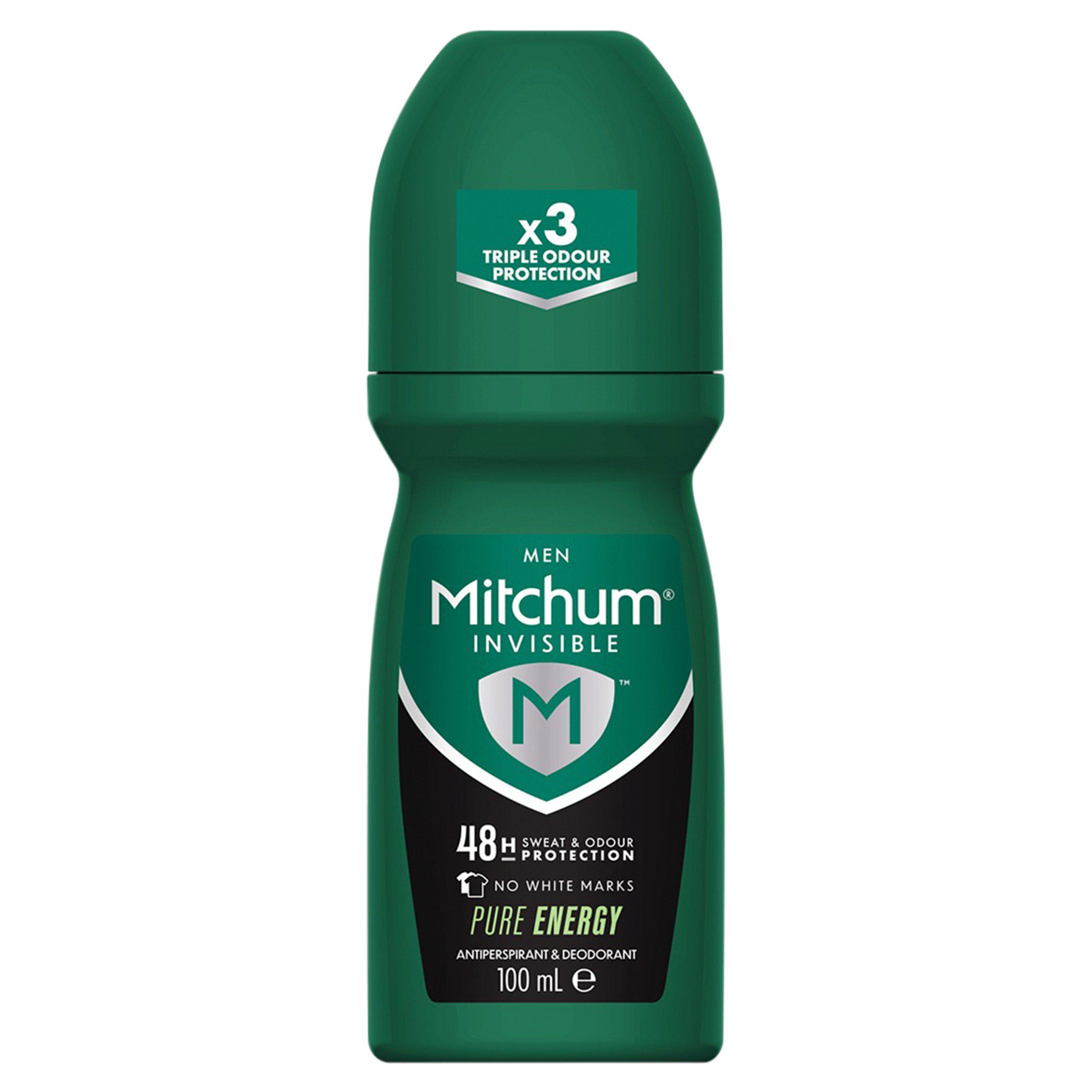 Mitchum Invisible Men 48HR Protection Pure Energy Anti-Perspirant & Deodorant 100ml