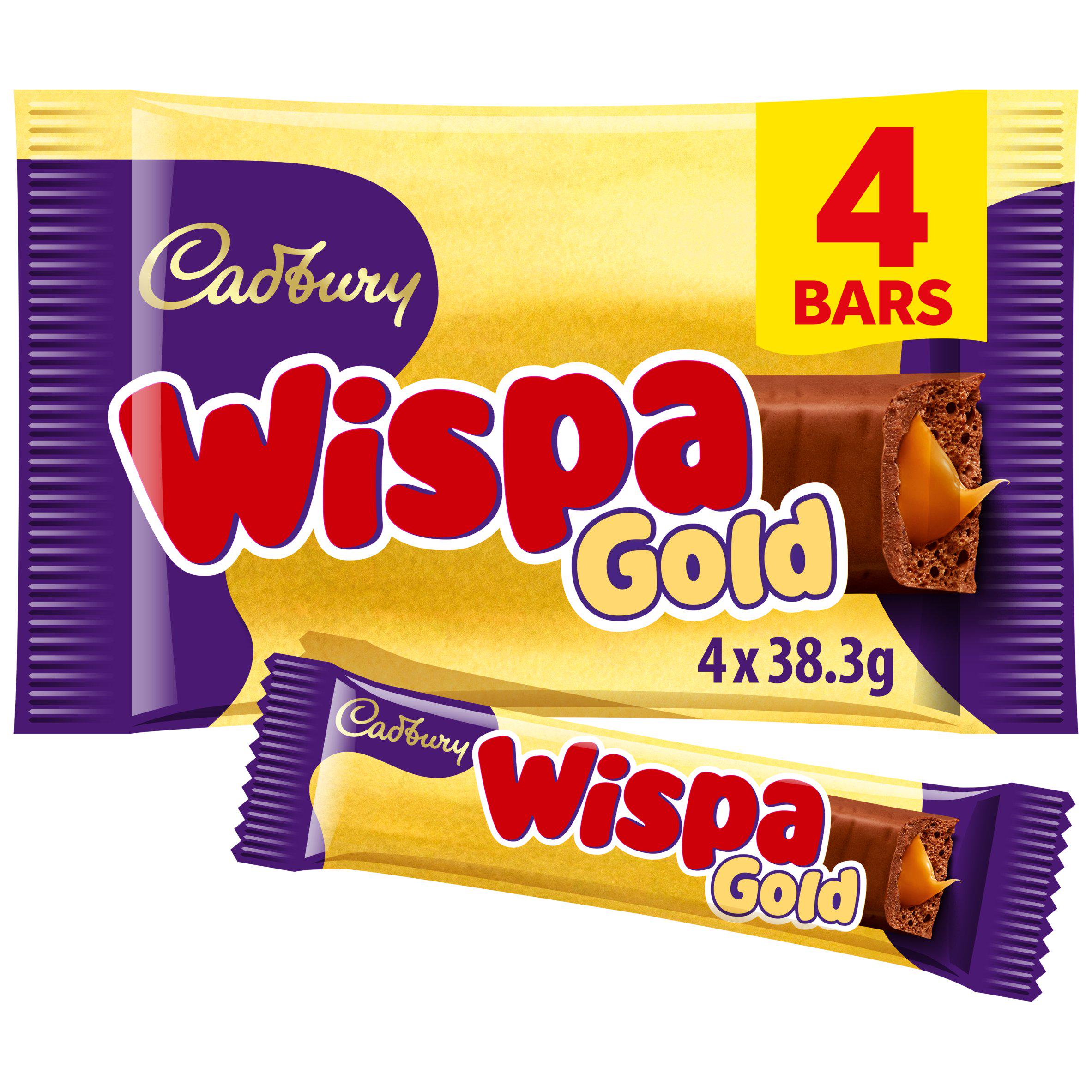 Cadbury Wispa Gold 4 x 38.3g Chocolate Bar