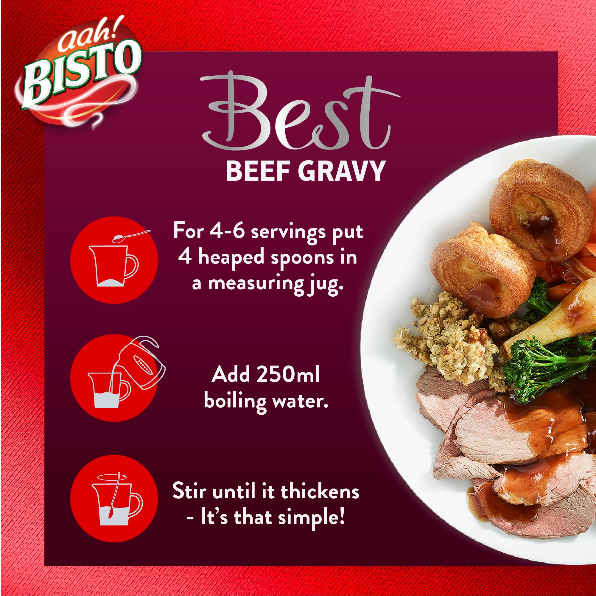Bisto Best Beef Gravy Granules 390g thumbnail 4