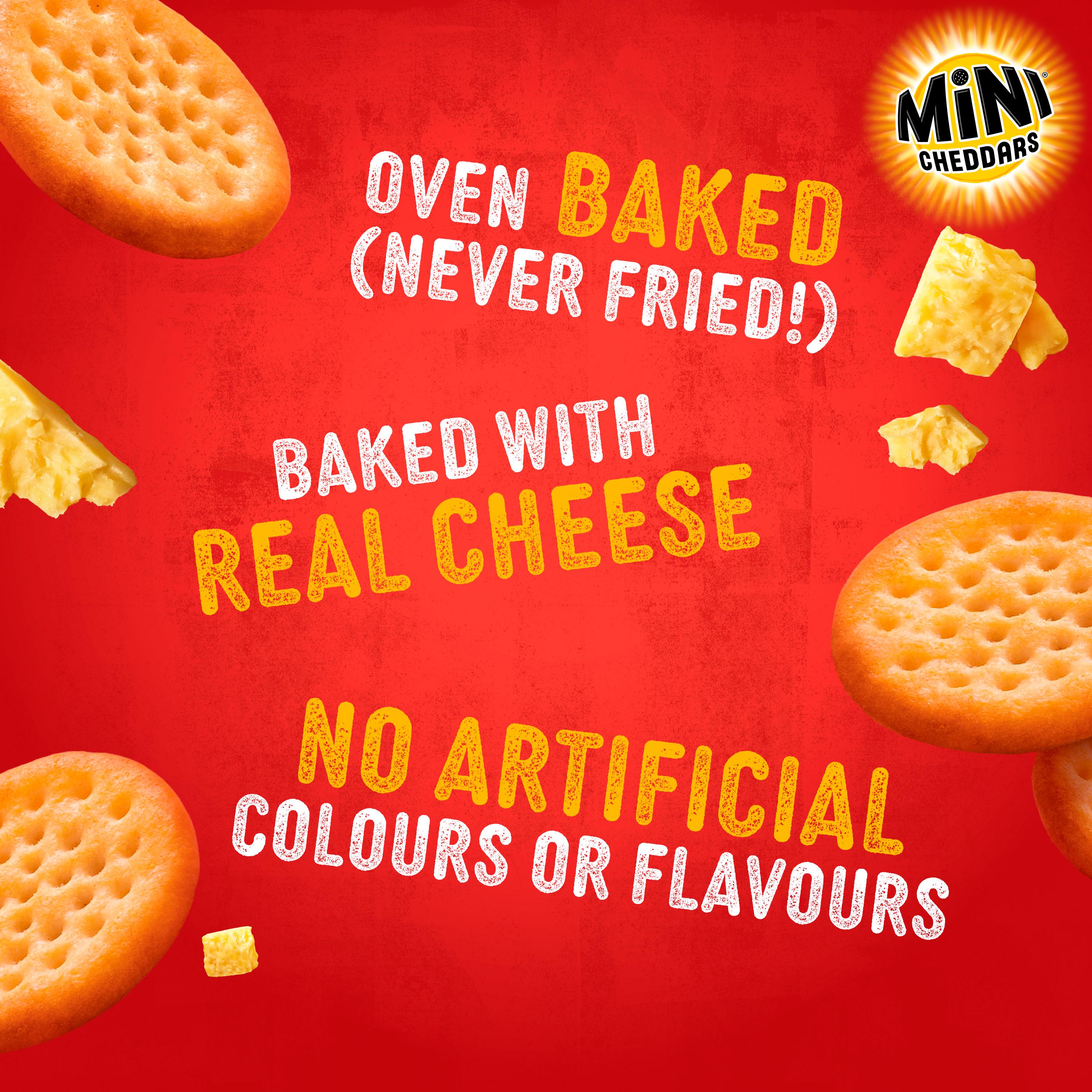 Jacob's Mini Cheddars Red Leicester Baked Snacks Multipack 12x23g thumbnail 4