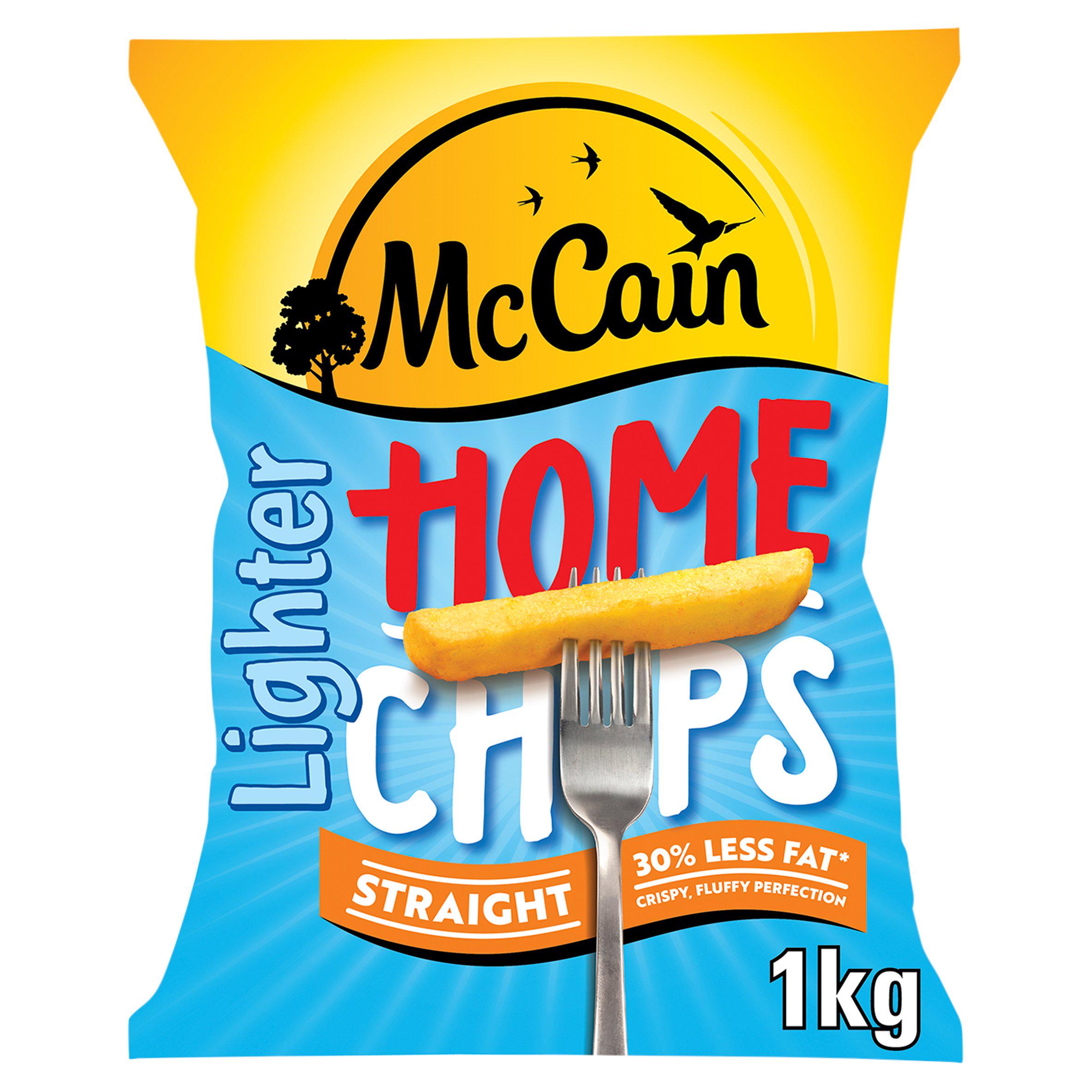 Mccain Lighter Home Chips Straight 1kg