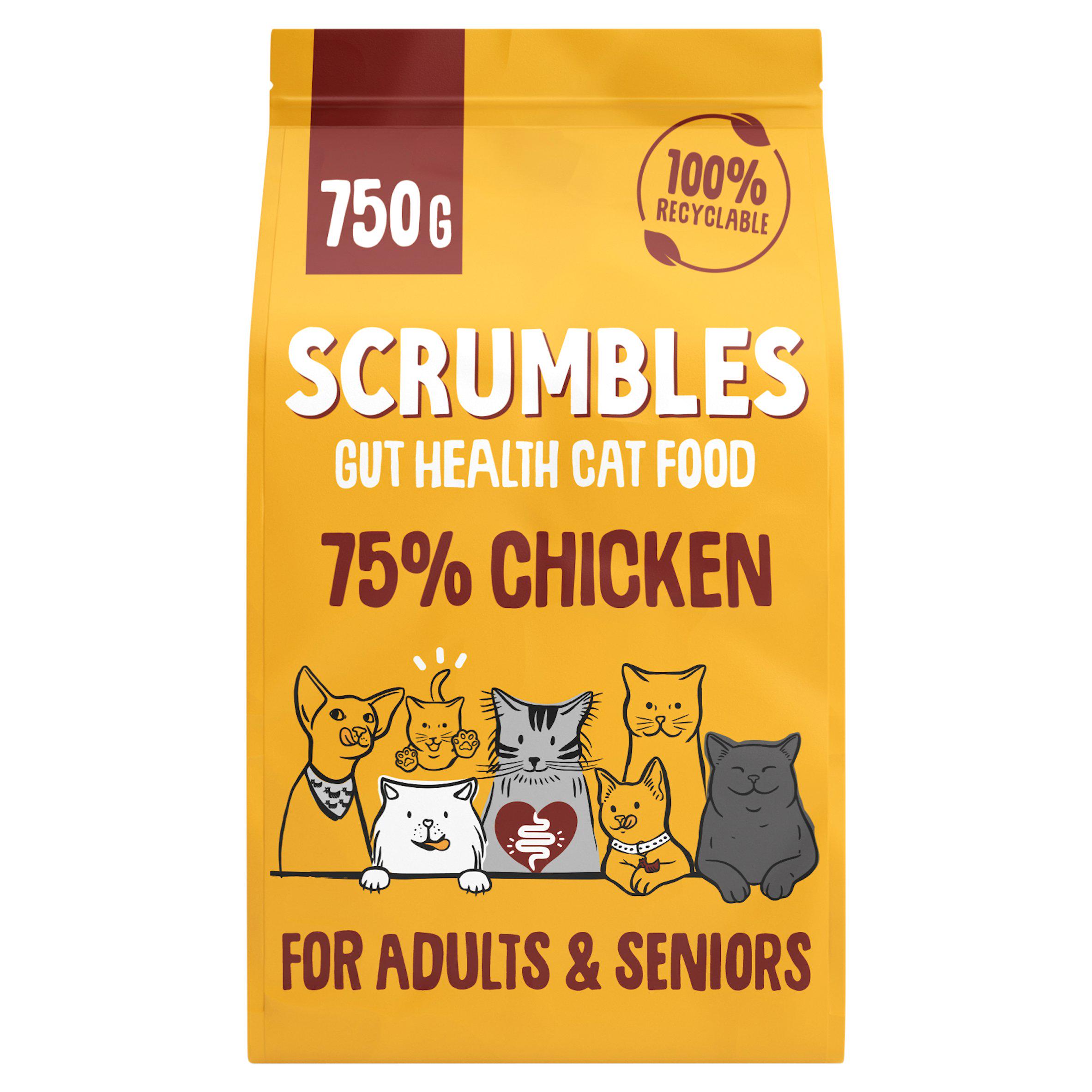 Scrumbles Adult  Dry Cat Food Chicken