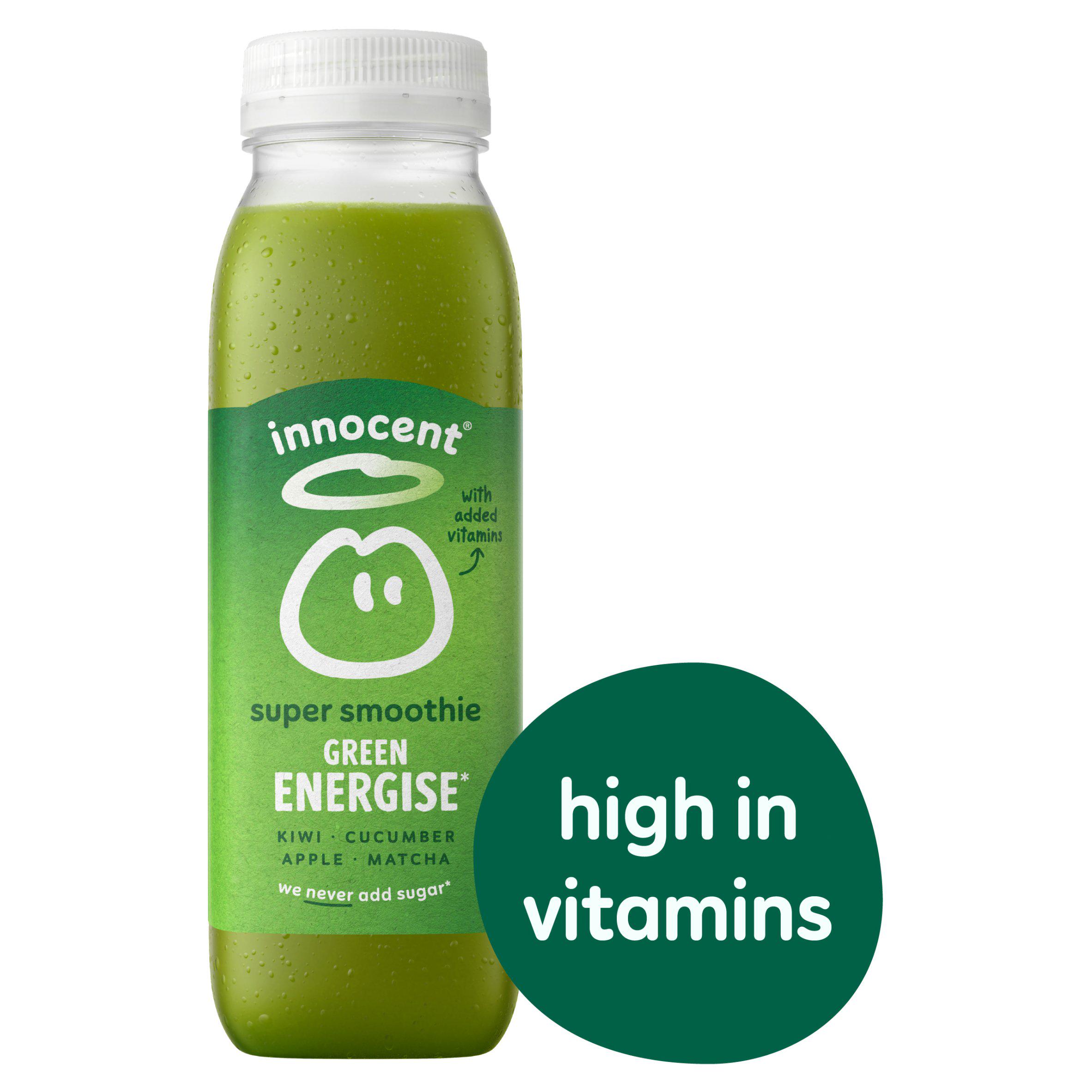 Innocent Super Smoothie Invigorate, Kiwi & Cucumber Juice with Vitamins 300ml