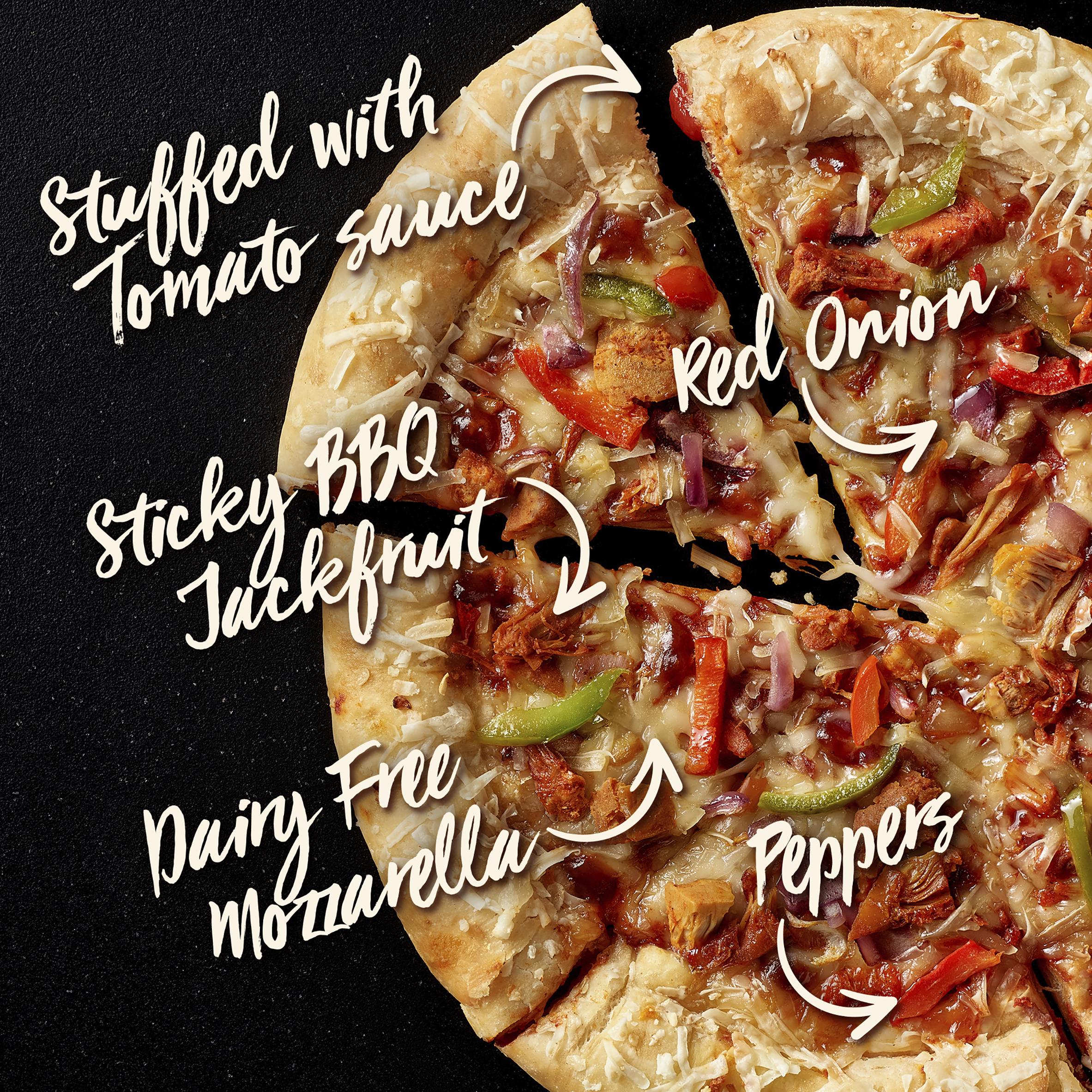 Chicago Town Takeaway Vegan Medium Stuffed Sticky BBQ Jackfruit Pizza 490g thumbnail 2