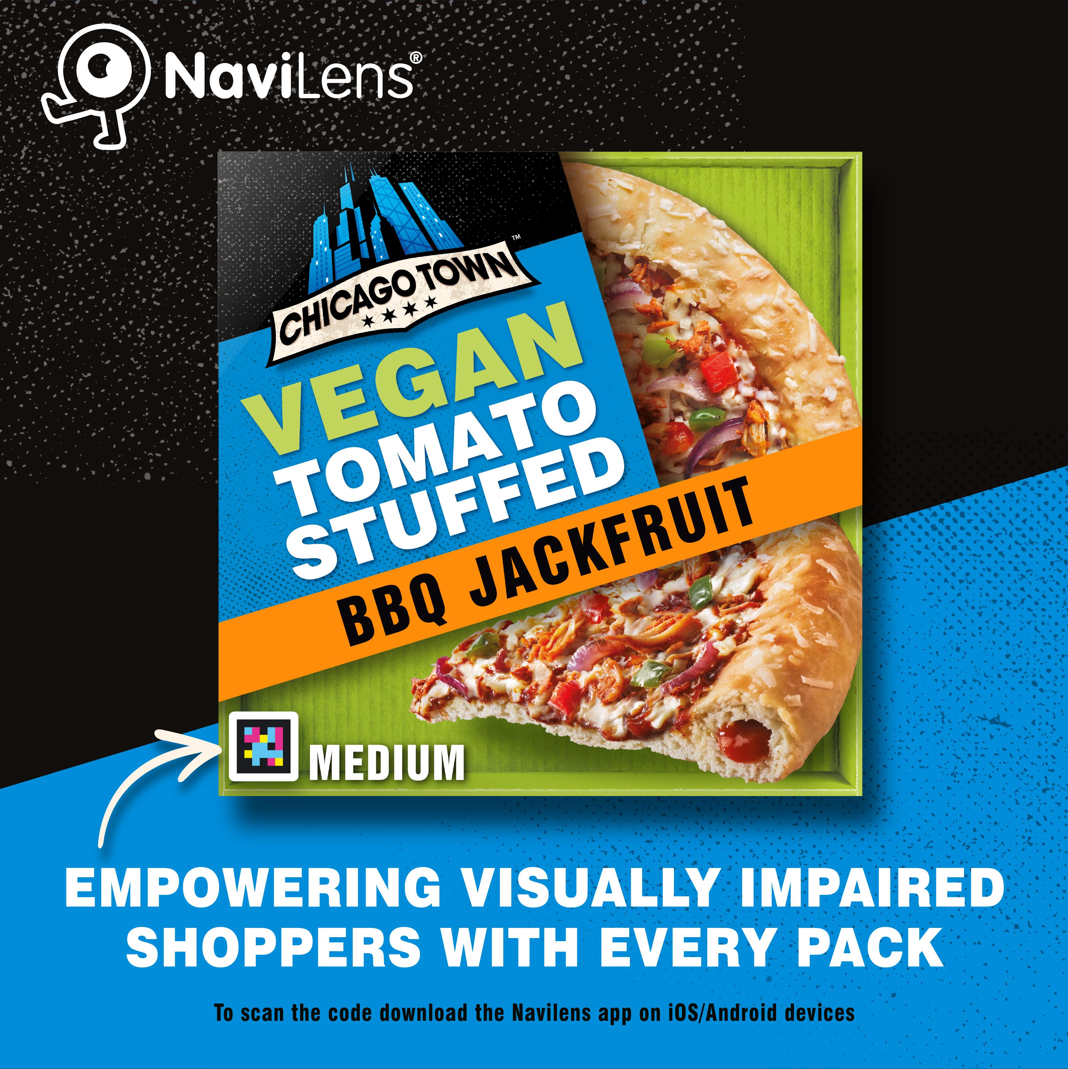 Chicago Town Takeaway Vegan Medium Stuffed Sticky BBQ Jackfruit Pizza 490g thumbnail 3