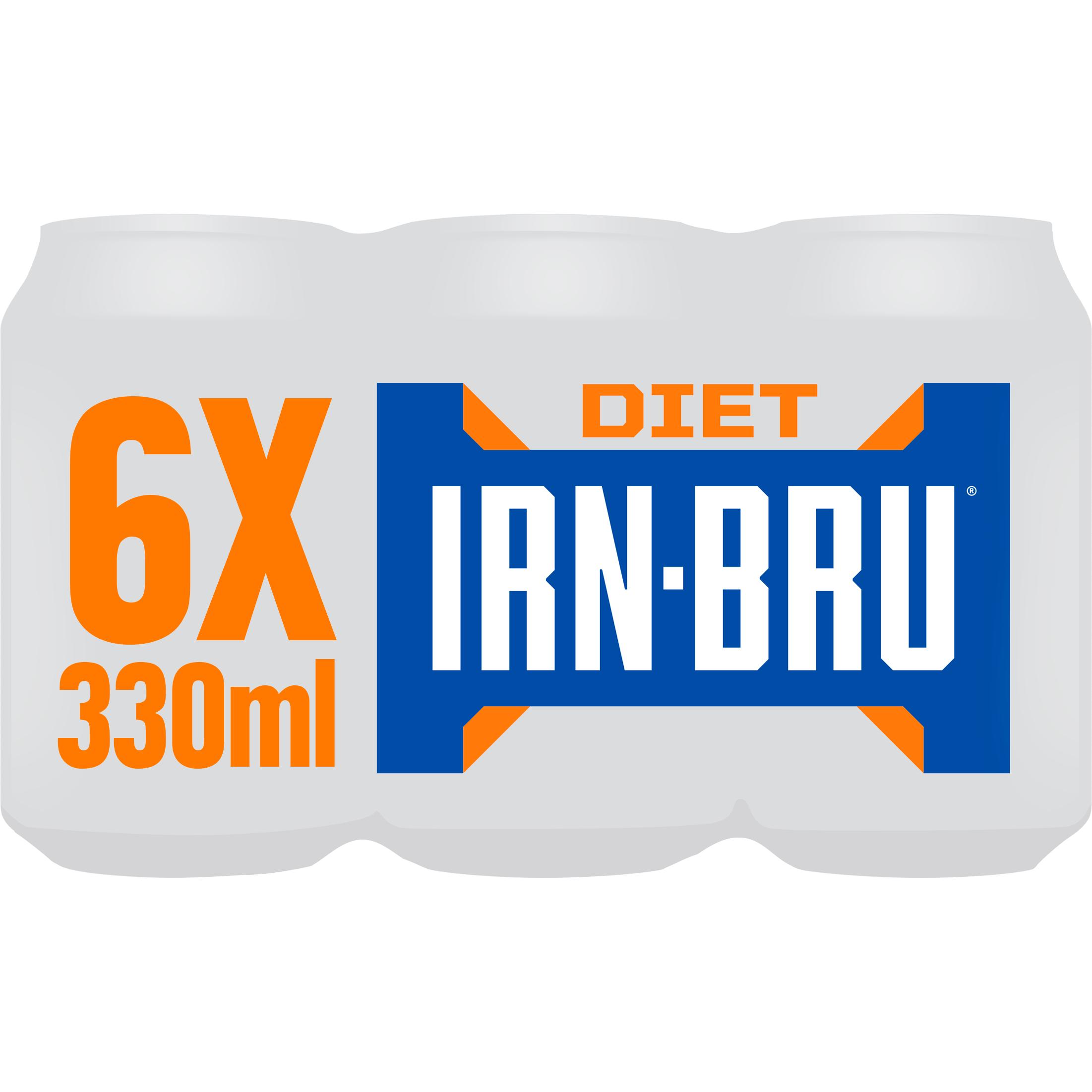 Irn-Bru Sugar Free Soft Drink 6x330ml thumbnail 2