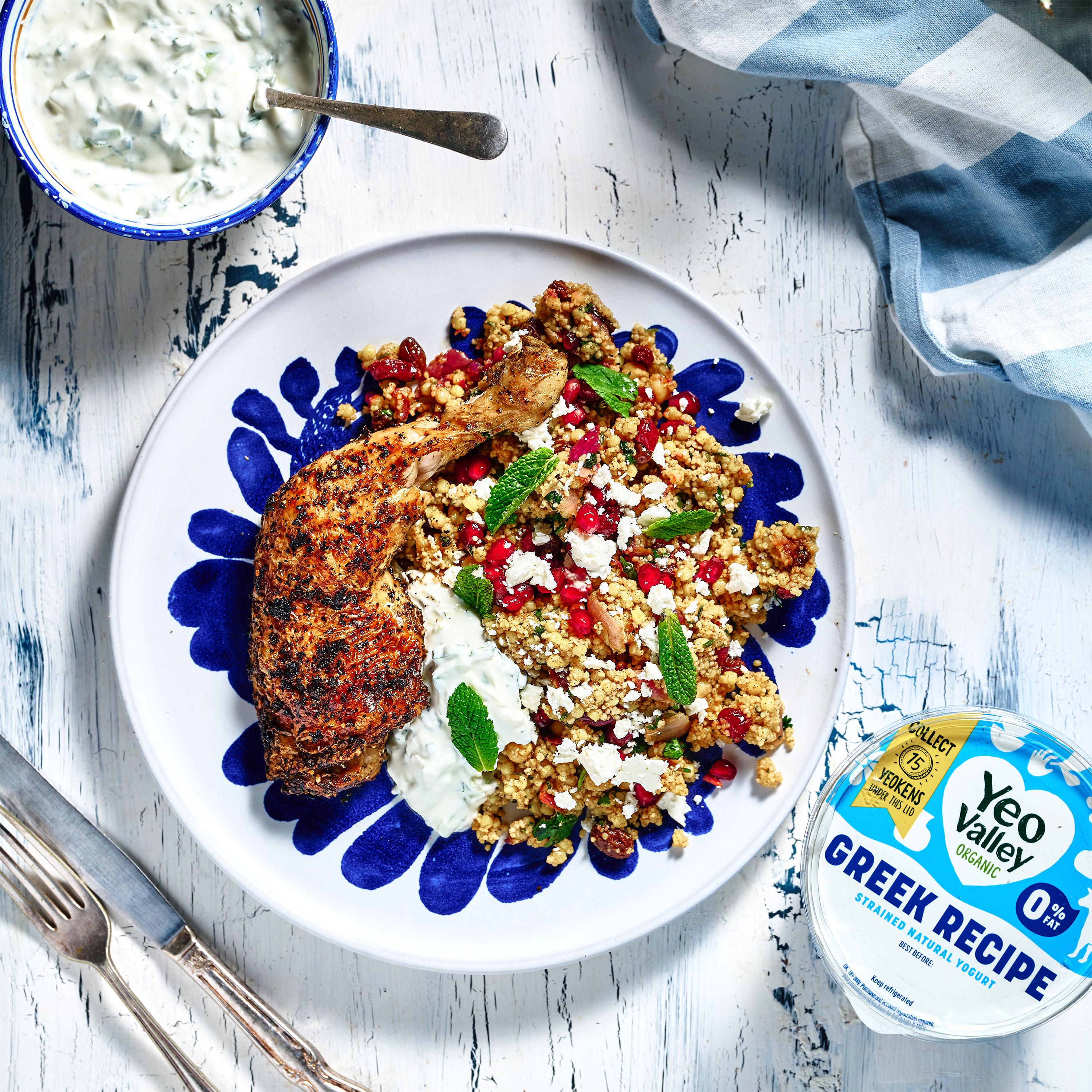 Yeo Valley Greek Recipe 0% Strain Natural Yogurt 850g thumbnail 3