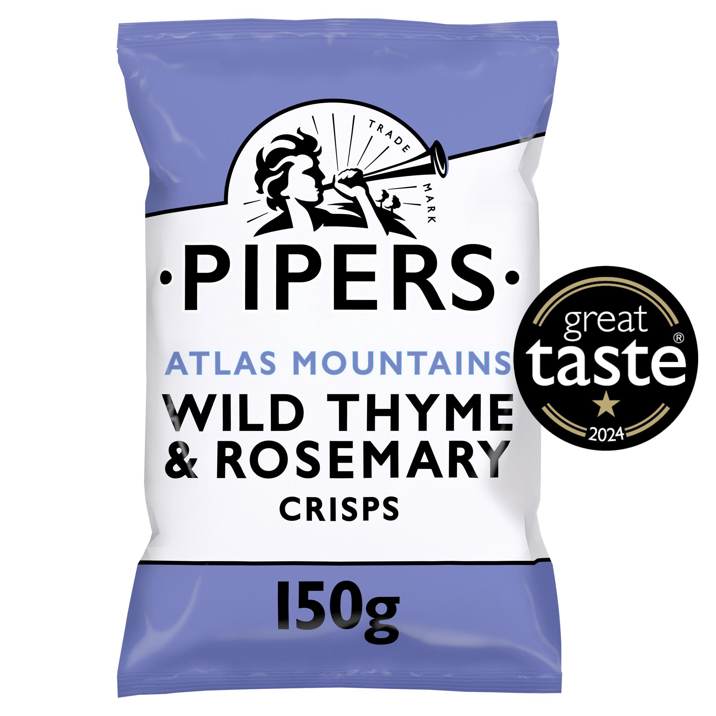 Pipers Atlas Mountains Wild Thyme & Rosemary Sharing Crisps 150g