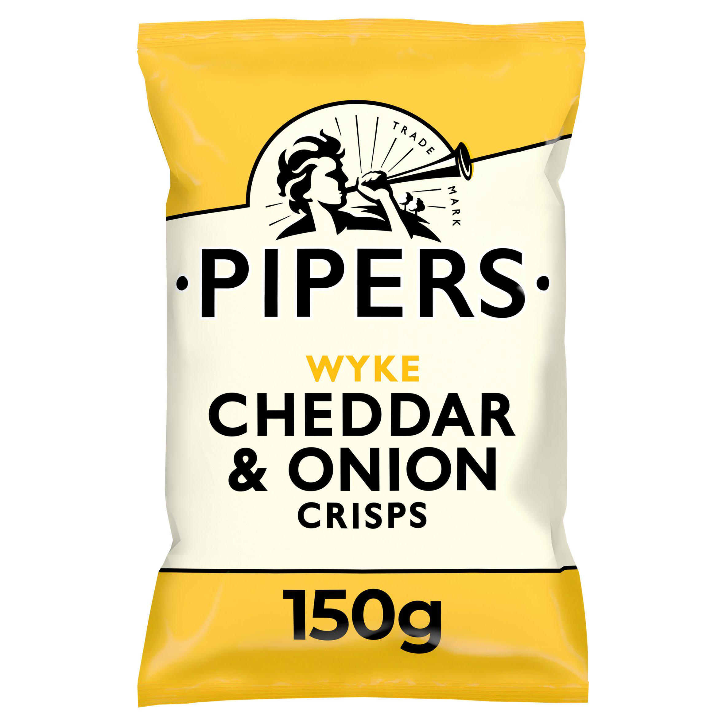 Pipers Lye Cross Cheddar & Onion Sharing Bag Crisps