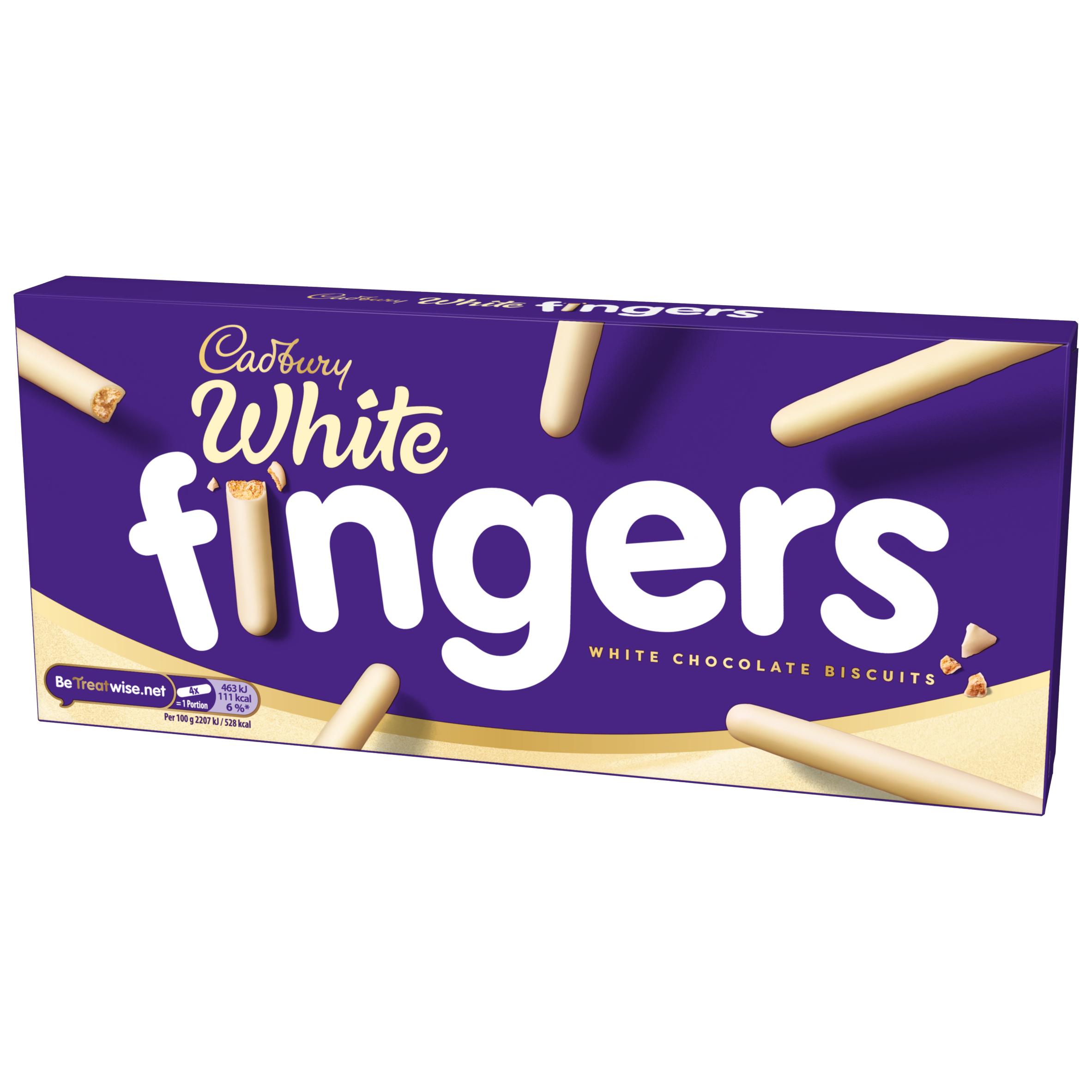 Cadbury Fingers White Chocolate Covered Biscuits 114g thumbnail 4