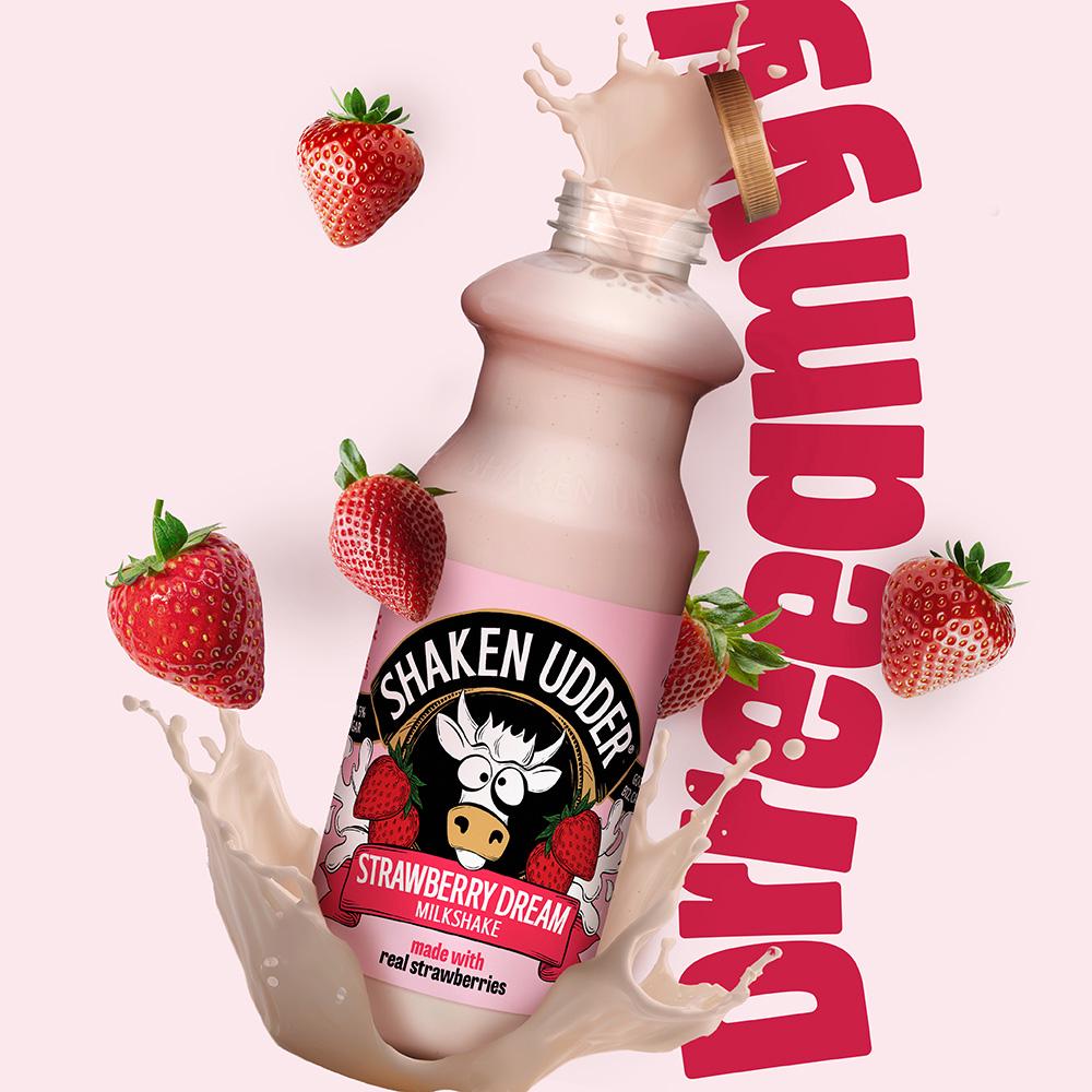 Shaken Udder Strawberry Dream Milkshake 750ml thumbnail 4