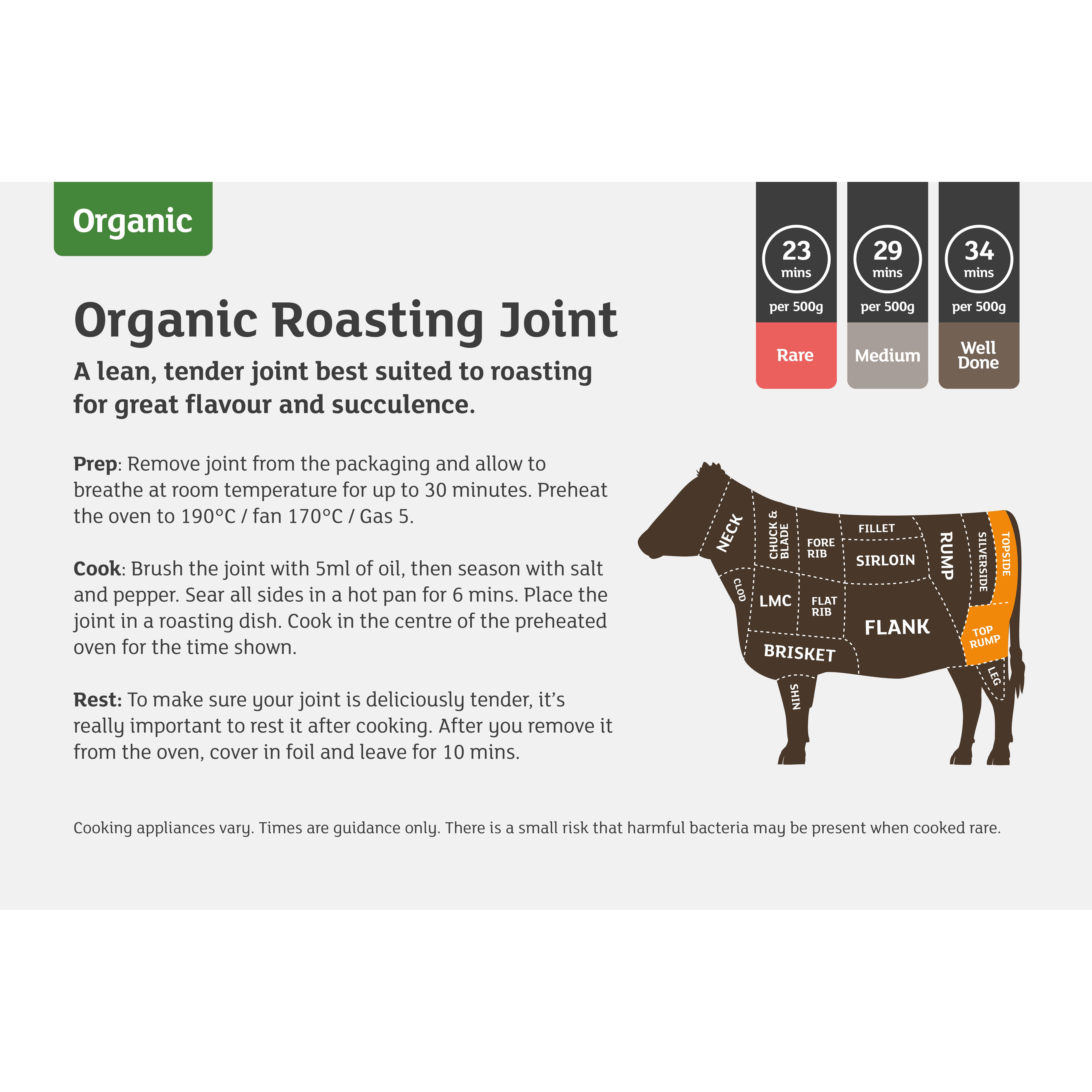 Sainsbury's 30 Days Matured British Beef Roasting Joint, So Organic (approx. 1.05kg) thumbnail 2