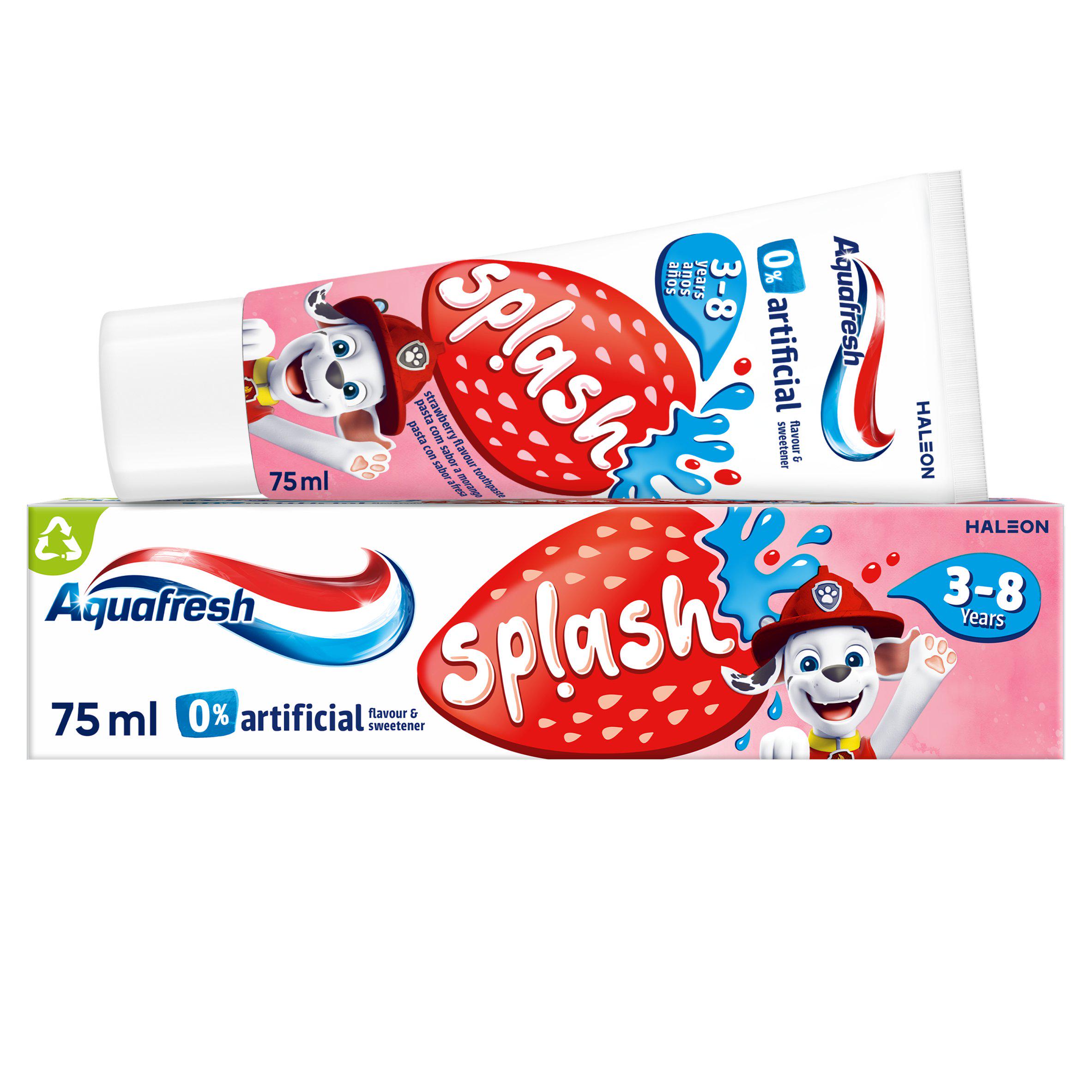 Aquafresh Kids Paw Patrol Splash Toothpaste 3-8 Years 75ml