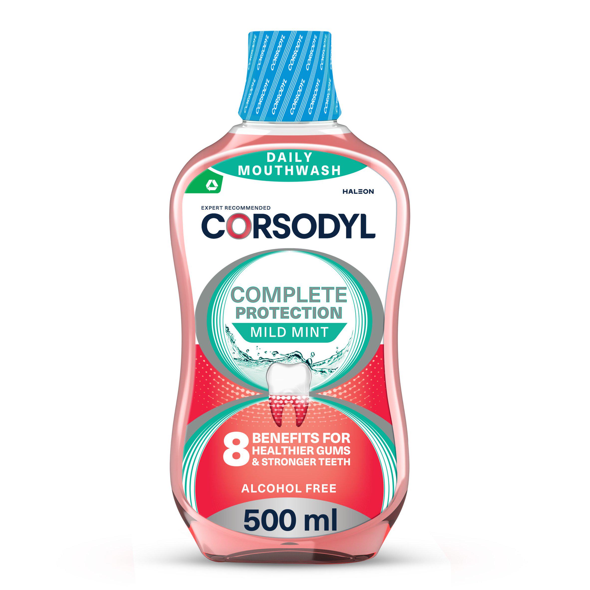 Corsodyl Gum Mouthwash Complete Protection Mild Mint
