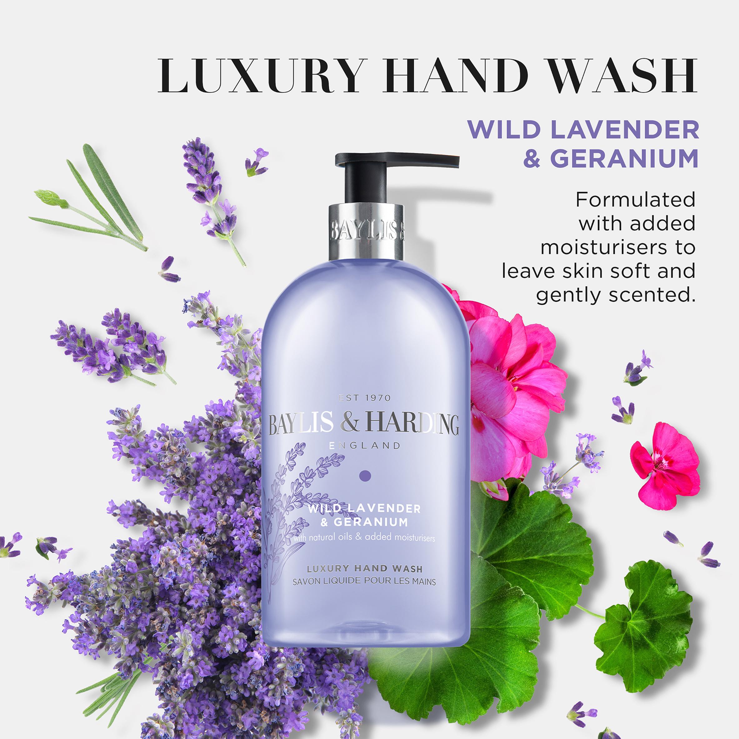 Baylis & Harding Signature Wild Lavender & Geranium Hand Wash 500ml thumbnail 3