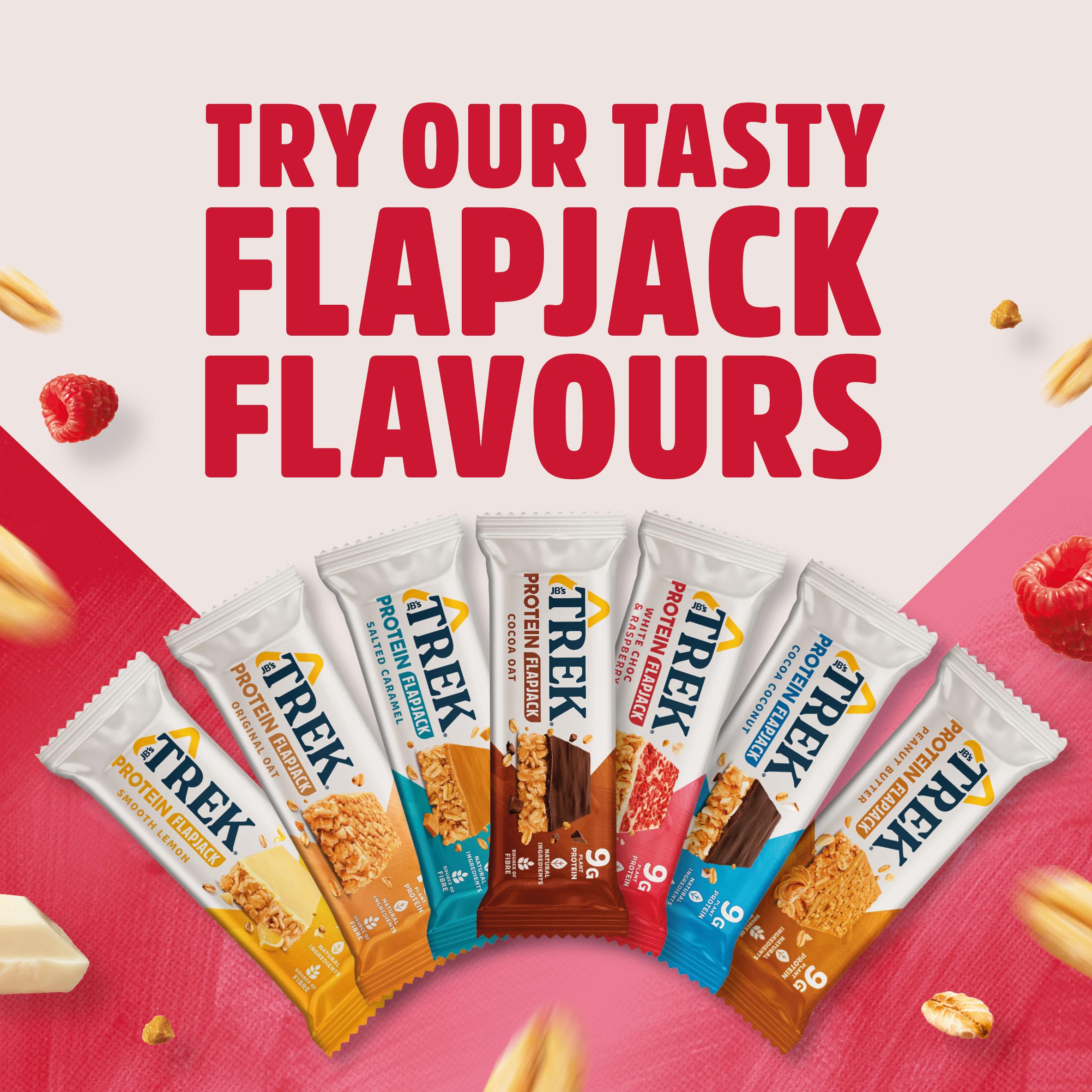 Trek White Choc & Raspberry Protein Flapjacks 3 x 50g thumbnail 4