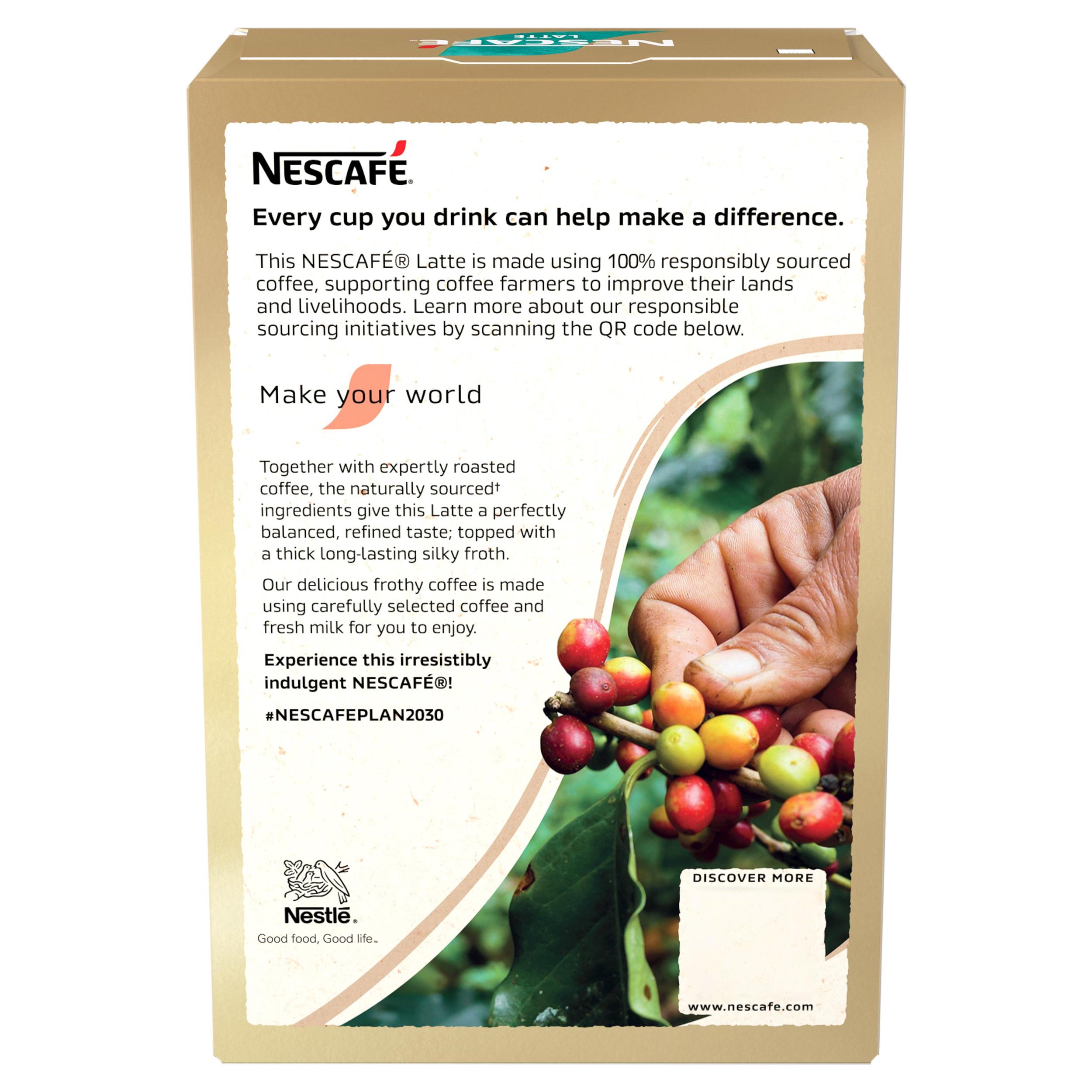 Nescafe Latte Instant Coffee Sachets x7 126g thumbnail 2