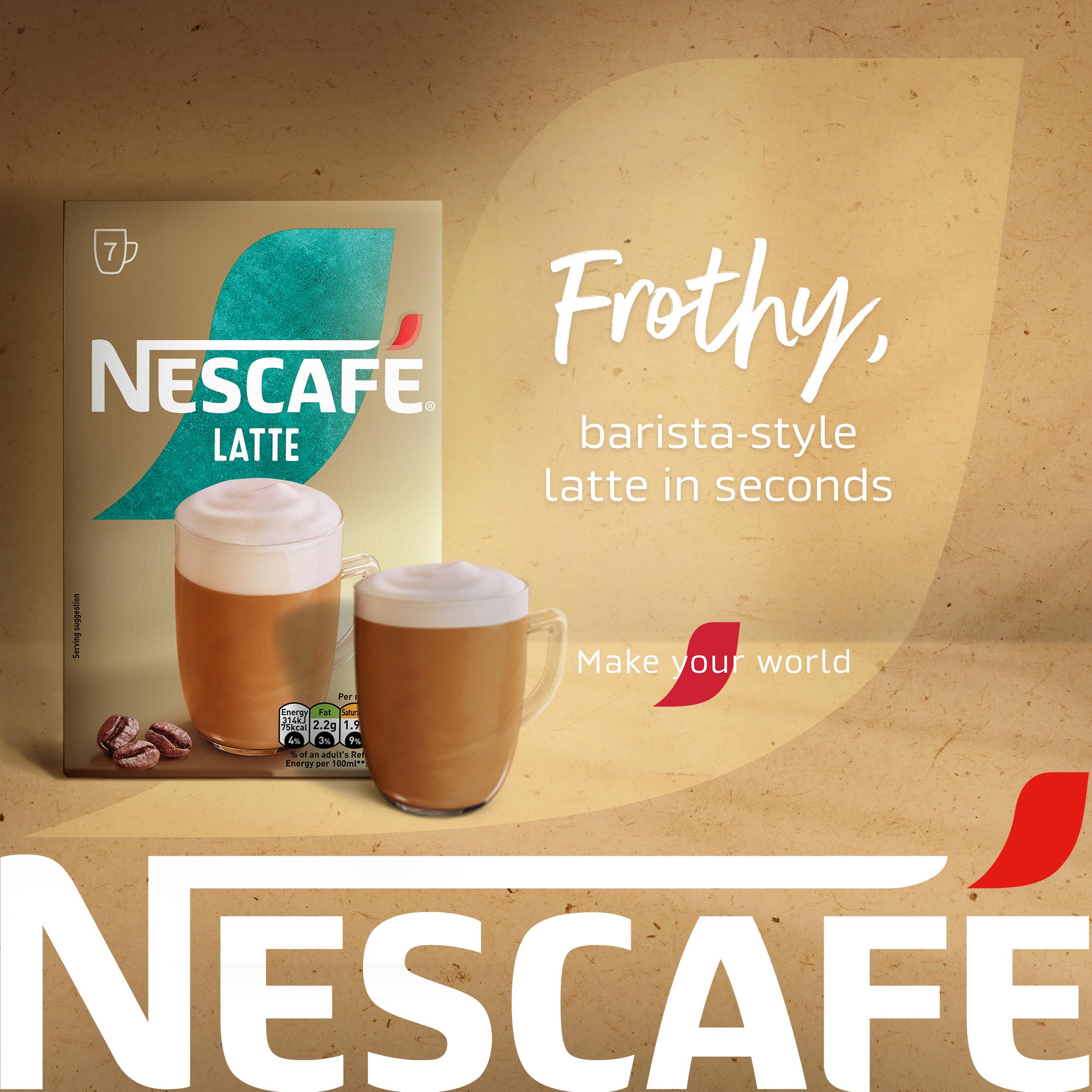 Nescafe Latte Instant Coffee Sachets x7 126g thumbnail 6