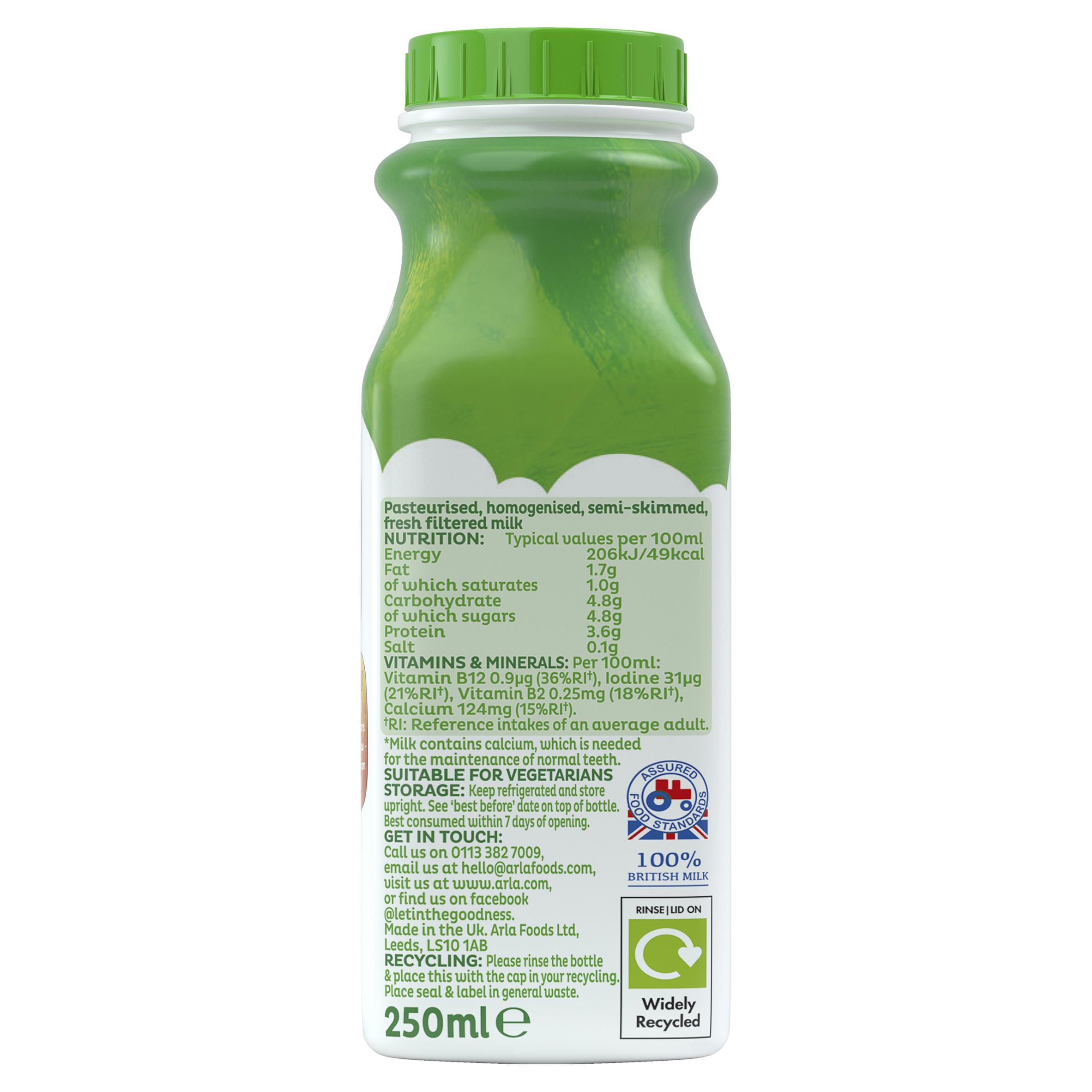 Cravendale Filtered Fresh Semi Skimmed Milk Fresher for Longer 250ml thumbnail 2