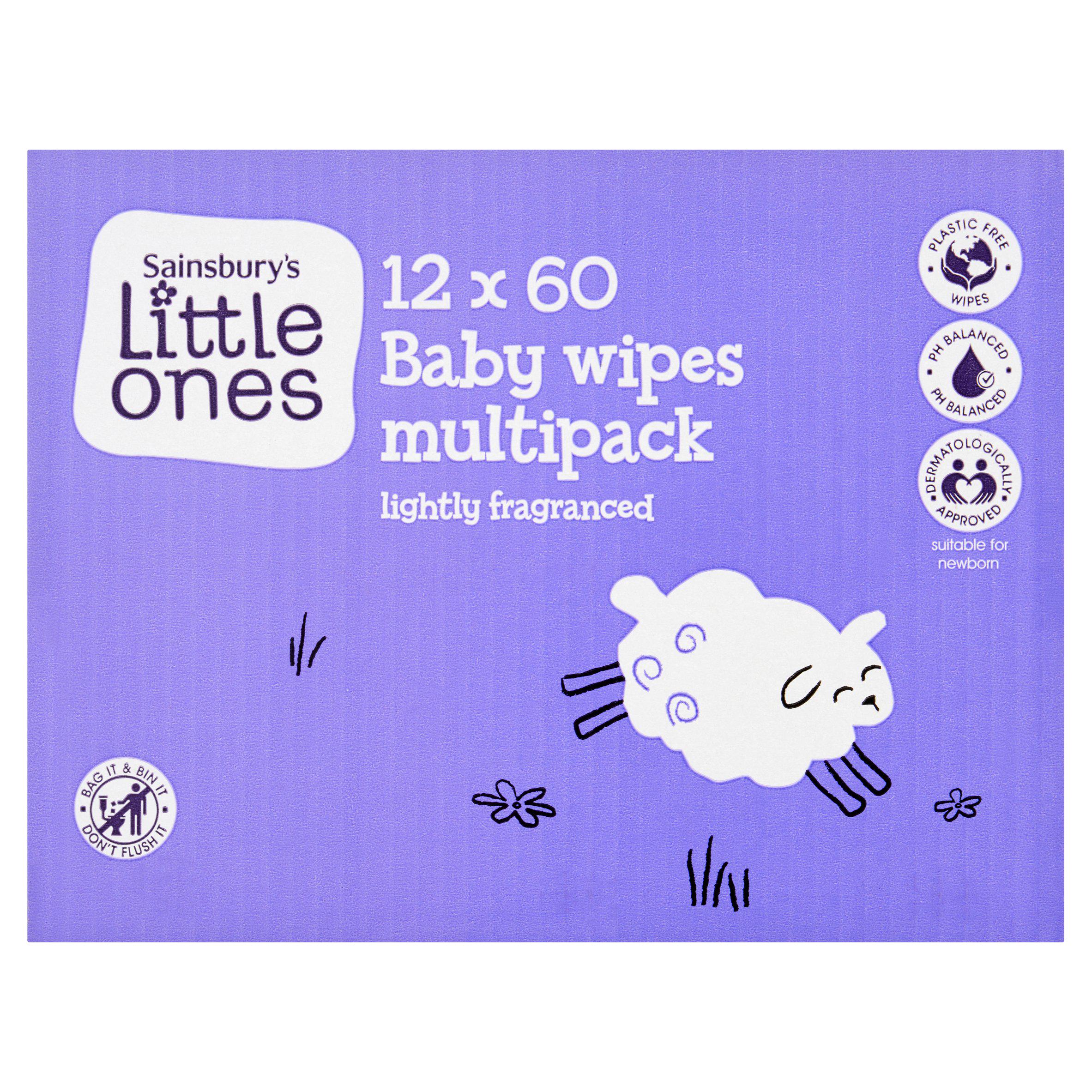 Little Ones Fragranced Bio Baby Wipes 12x60