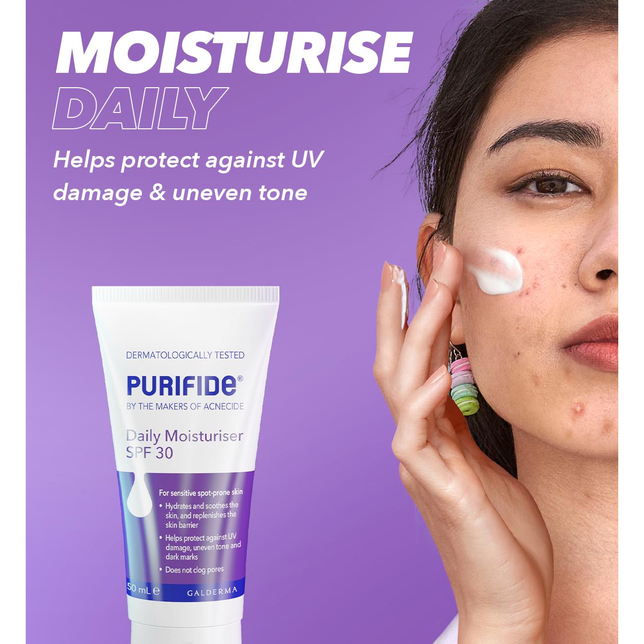 Purifide Daily Moisturiser SPF 30 50ml thumbnail 2