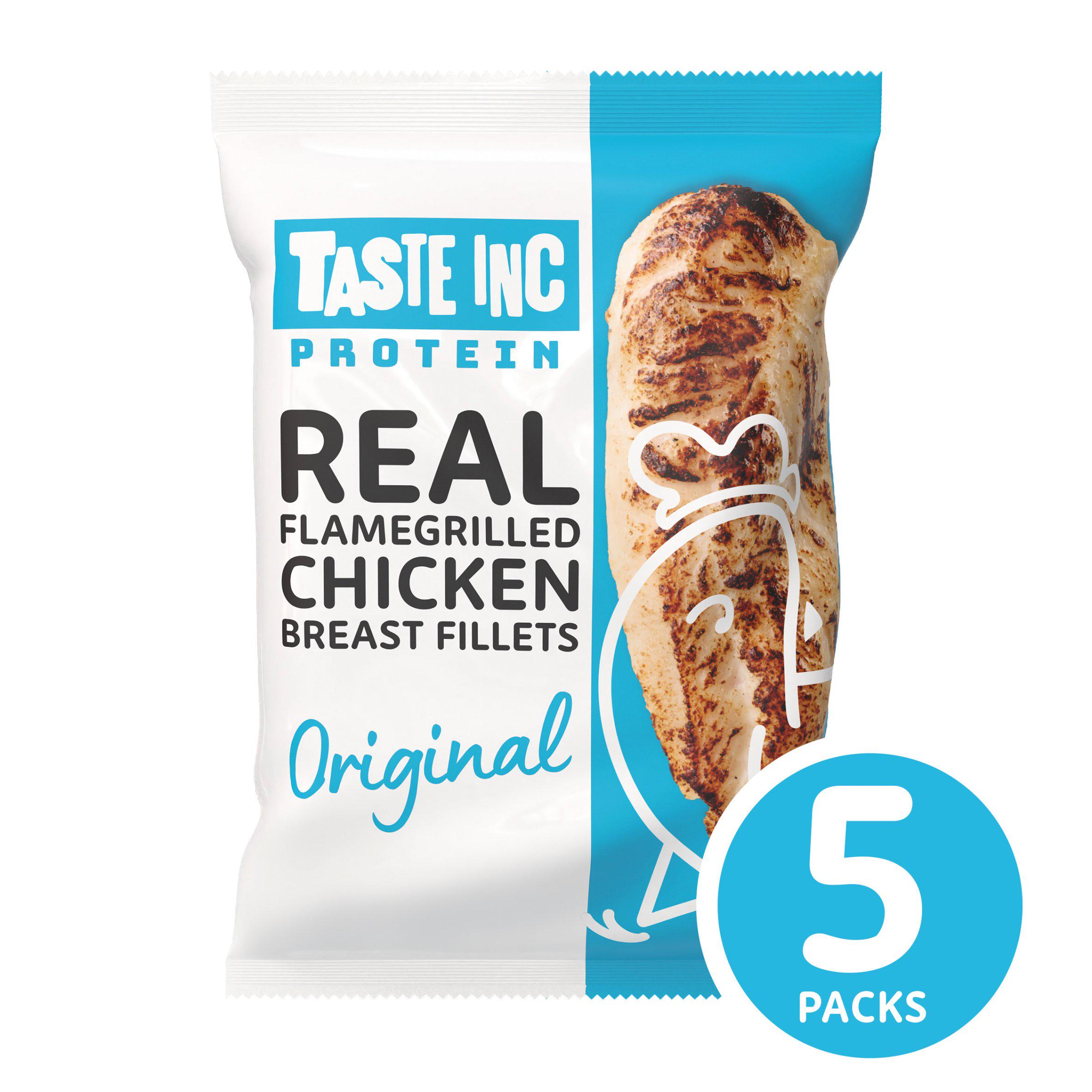 Taste Inc. Protein Real Flamegrilled Chicken Breast Fillets Original Multipack 5 x 35g