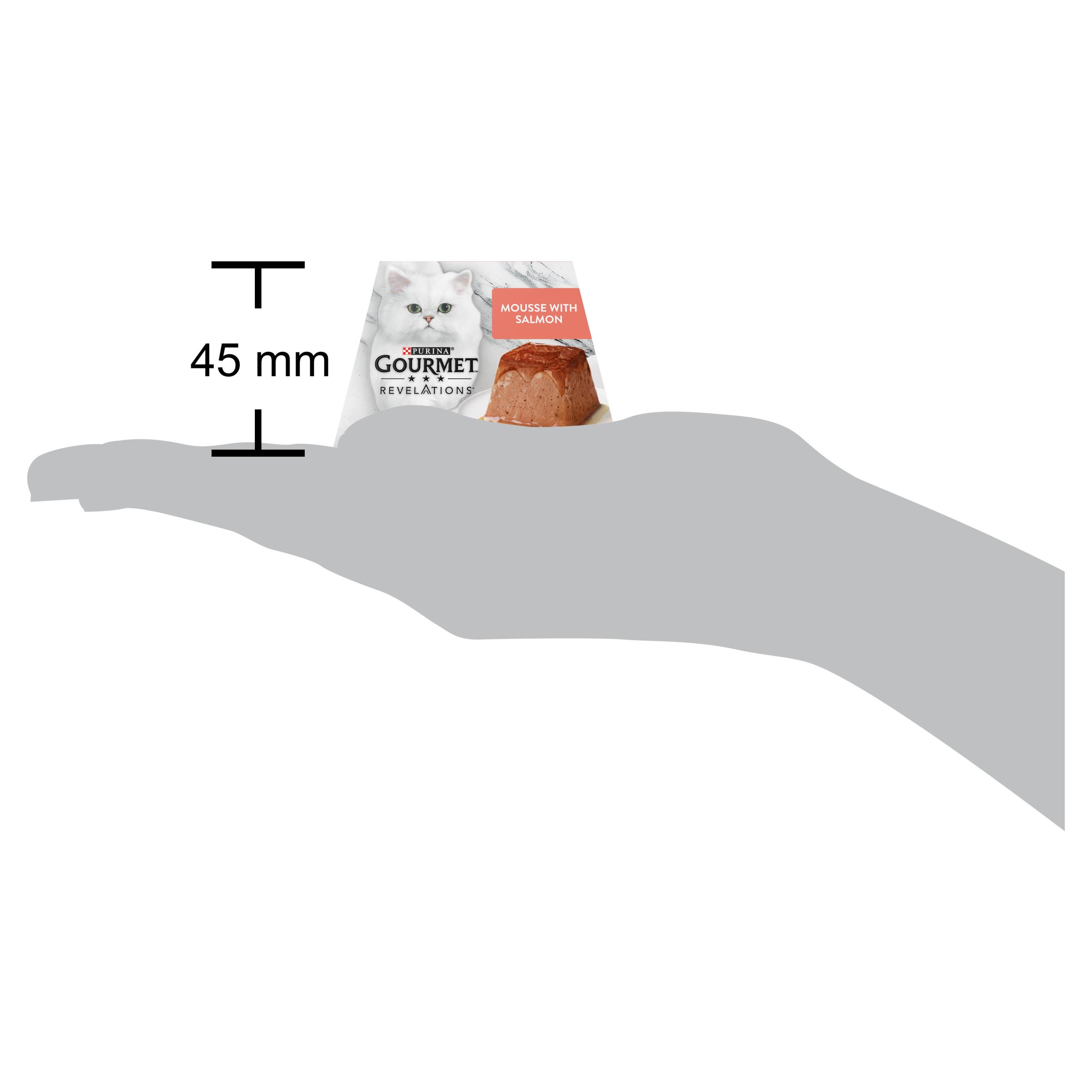 Gourmet Revelations Mousse Salmon Wet Cat Food 4 x 57g thumbnail 6