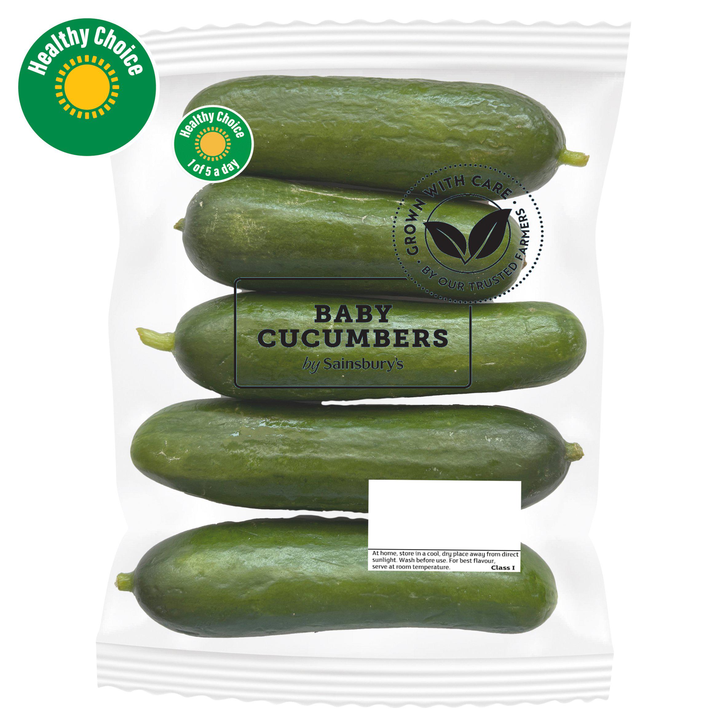 Sainsbury's Baby Cucumbers 200g