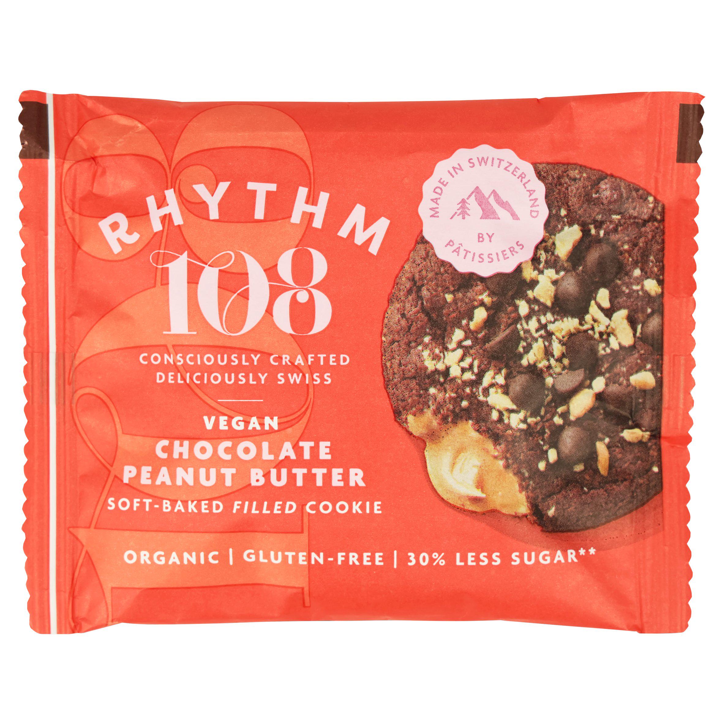 Rhythm 108 Swiss Vegan Chocolate Peanut Butter Soft-Baked Filled Cookie