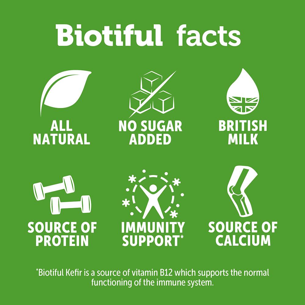 Biotiful Gut Health Kefir Milk Drink Mango 500ml thumbnail 2
