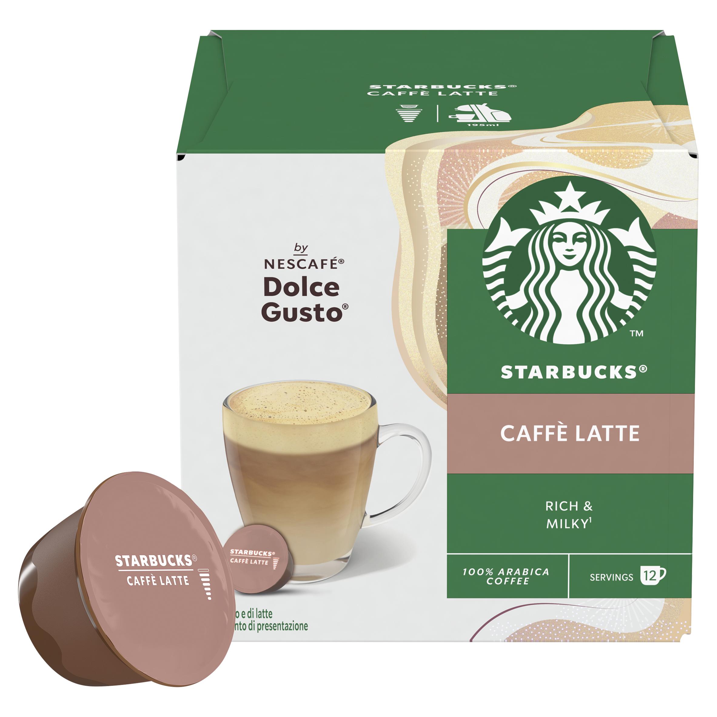 Starbucks by Nescafe Dolce Gusto Caffe Latte Coffee Pods x12 thumbnail 5