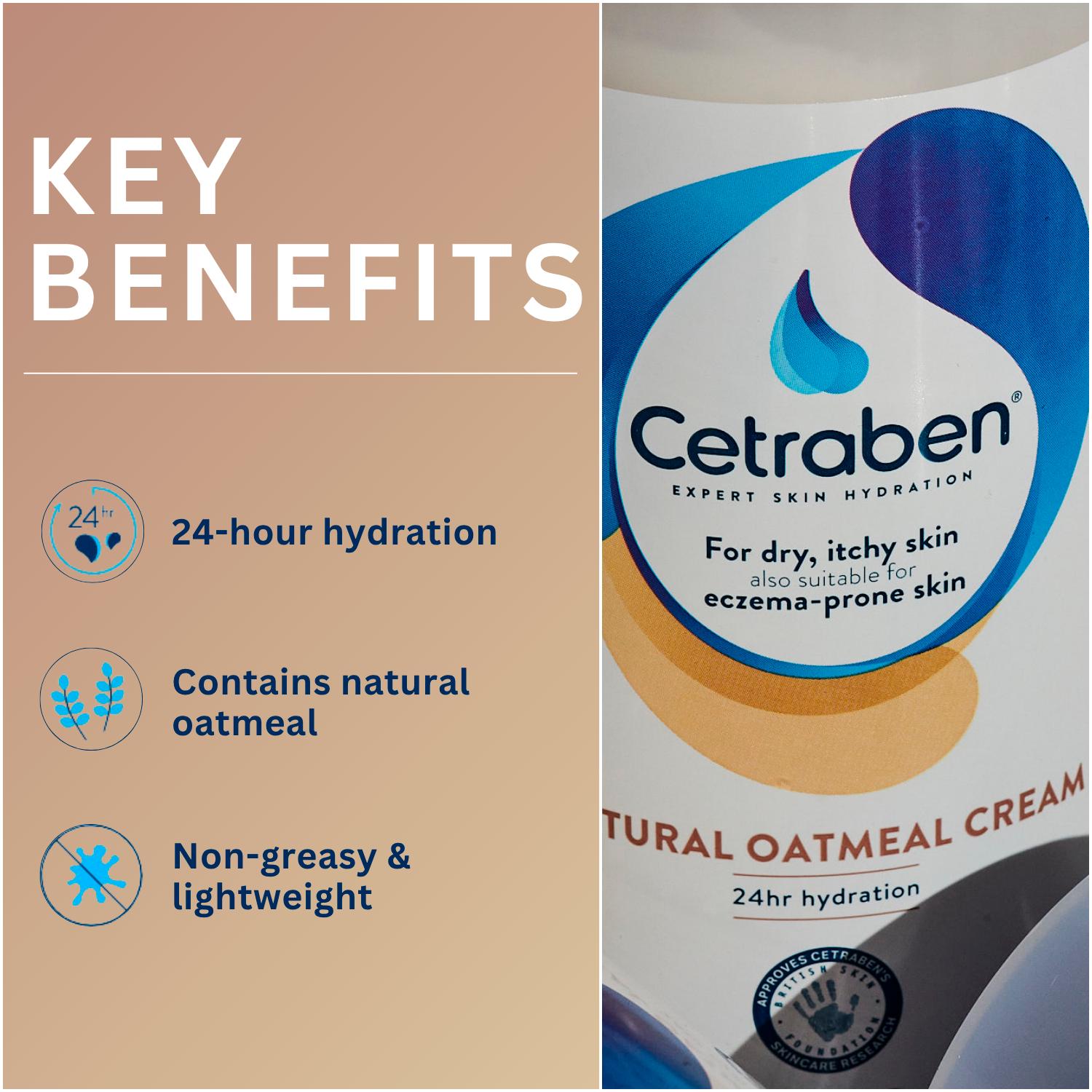 Cetraben Natural Oatmeal Cream 190g thumbnail 2