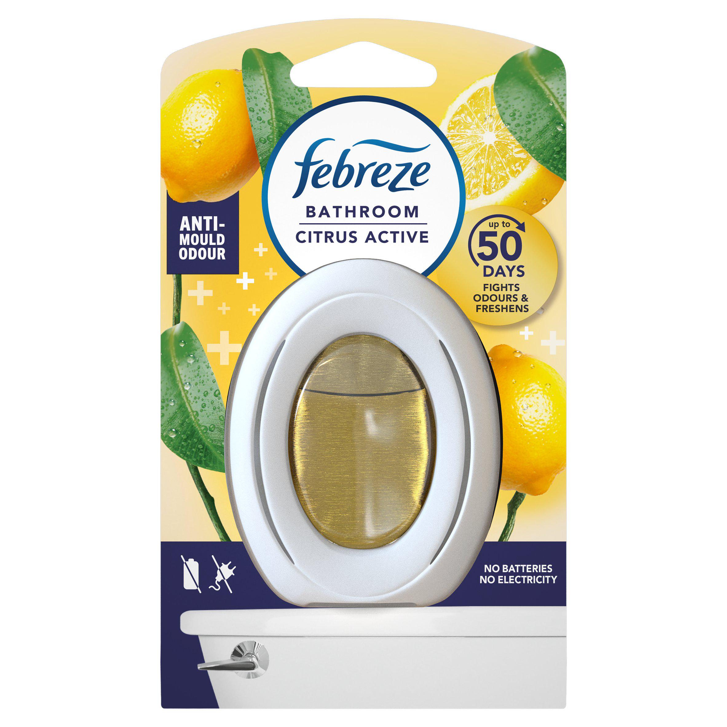 Febreze Bathroom, Continuous Air Freshener Odour Elimination & Prevention, Citrus Freshness 1 X
