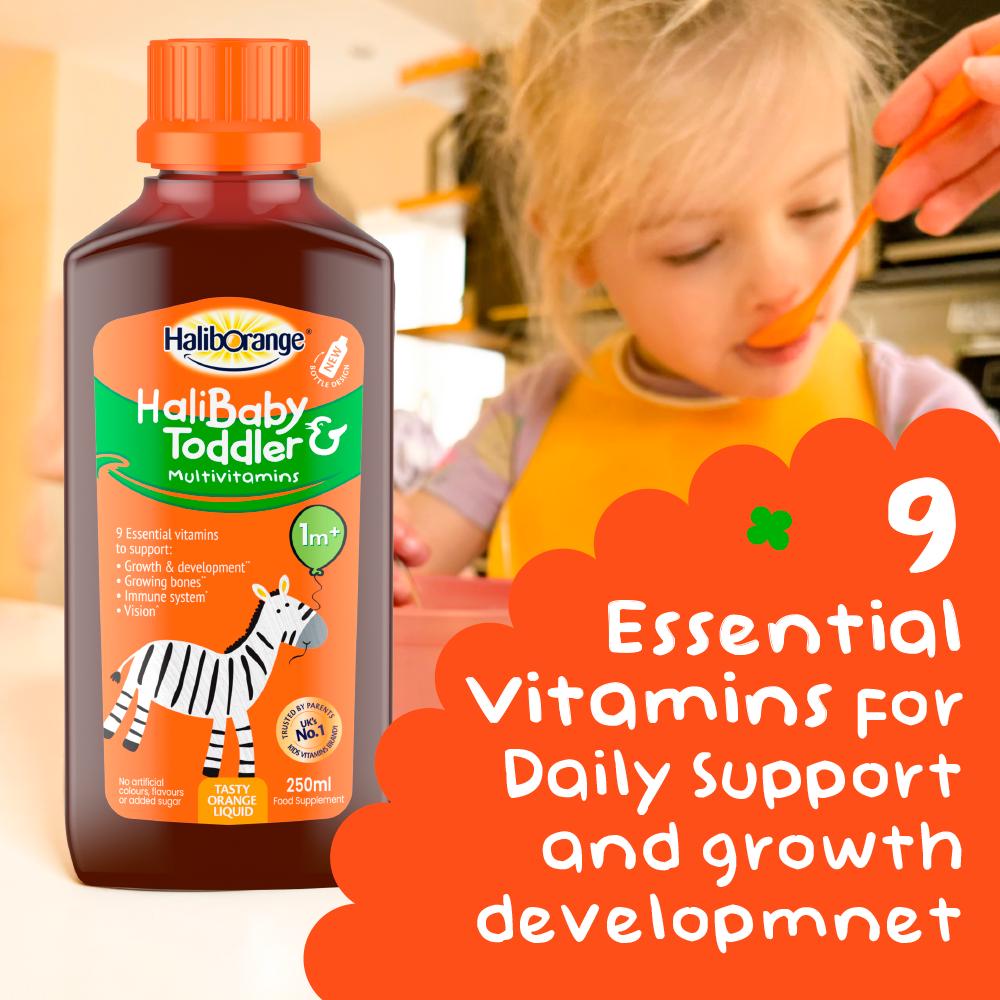 Haliborange Baby & Toddler Multivitamin Tasty Orange Liquid 1m+ 250ml thumbnail 2
