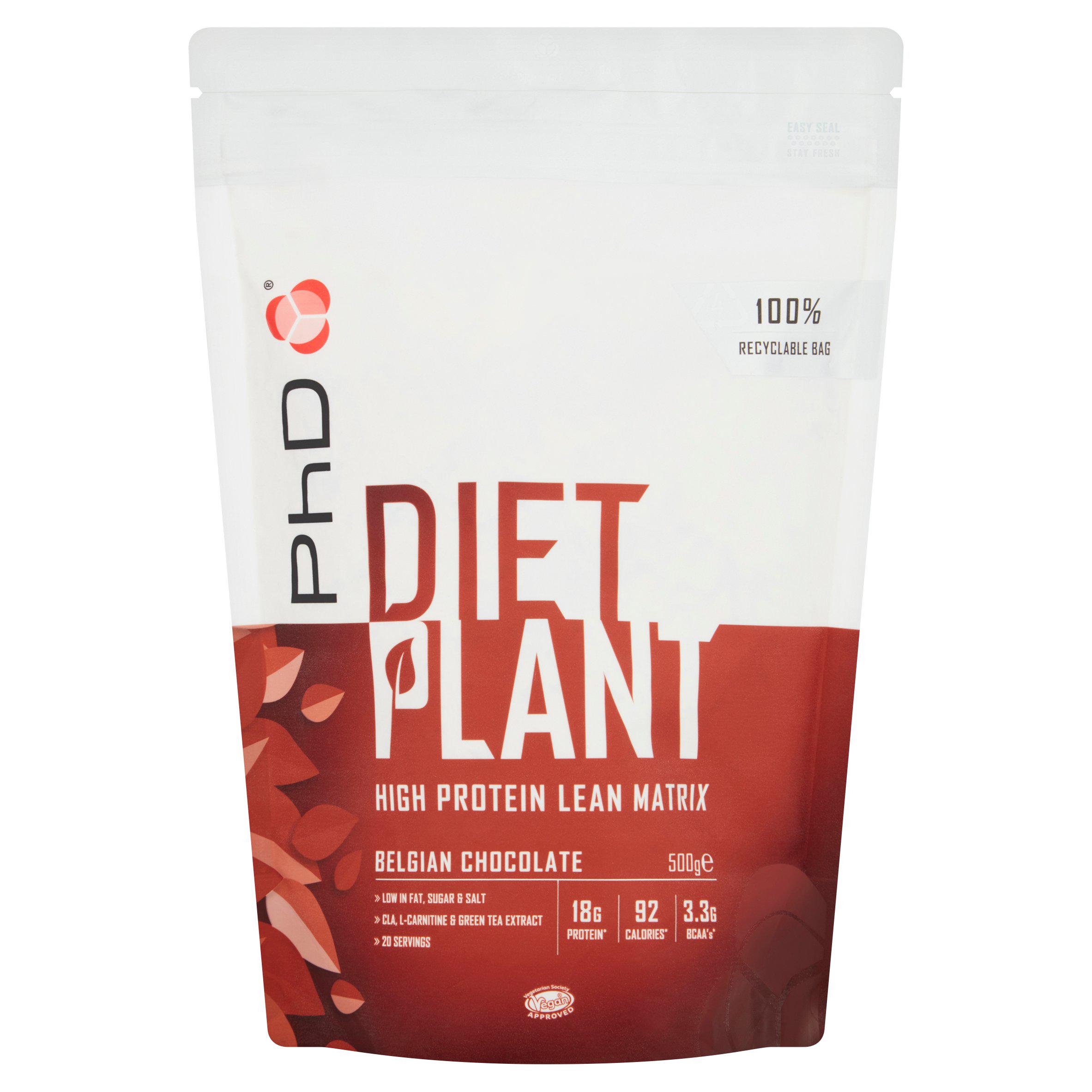 PhD Nutrition Belgian Chocolate Diet Plant Protein Powder
