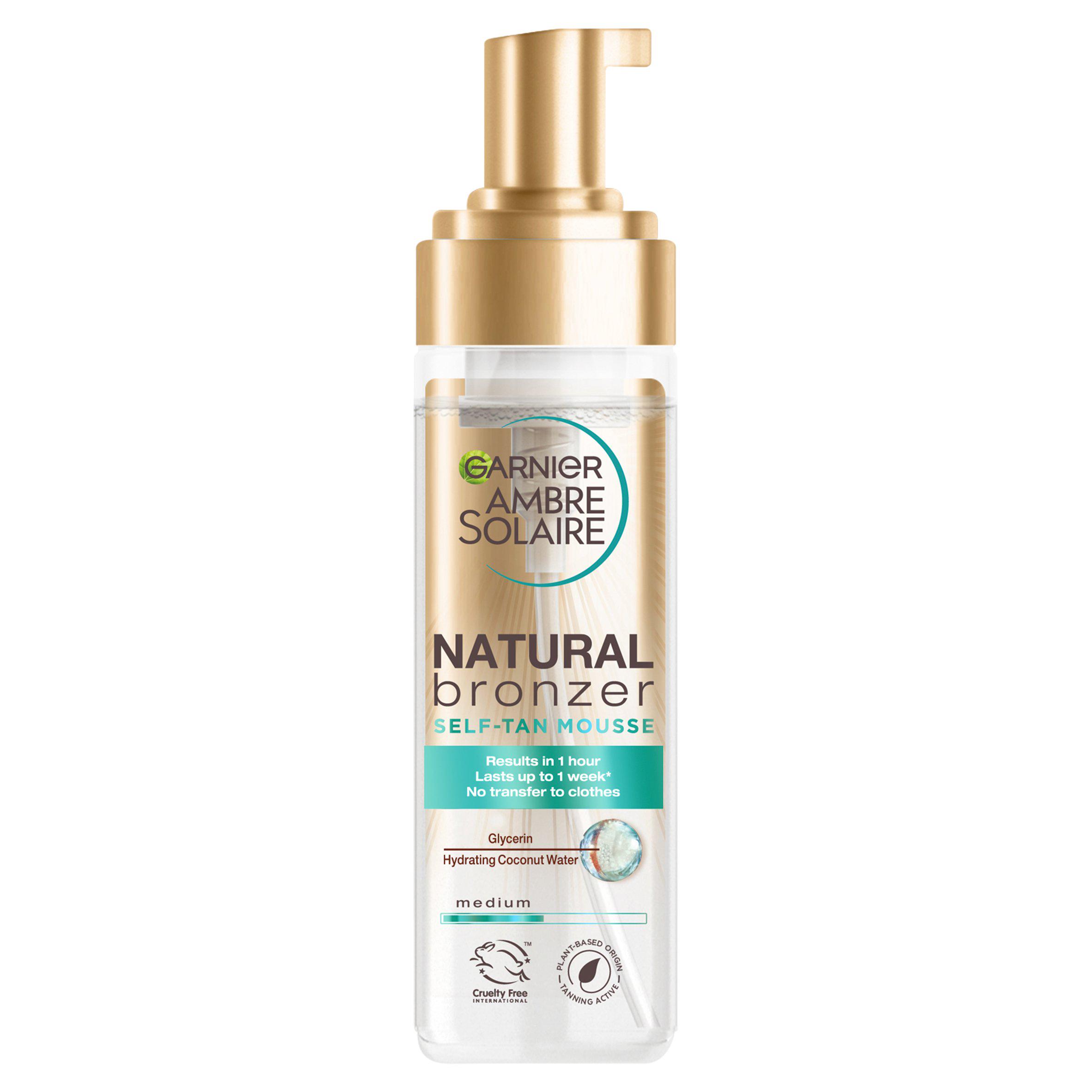 Garnier Ambre Solaire 200ml Natural Bronzer Self Tan Mousse