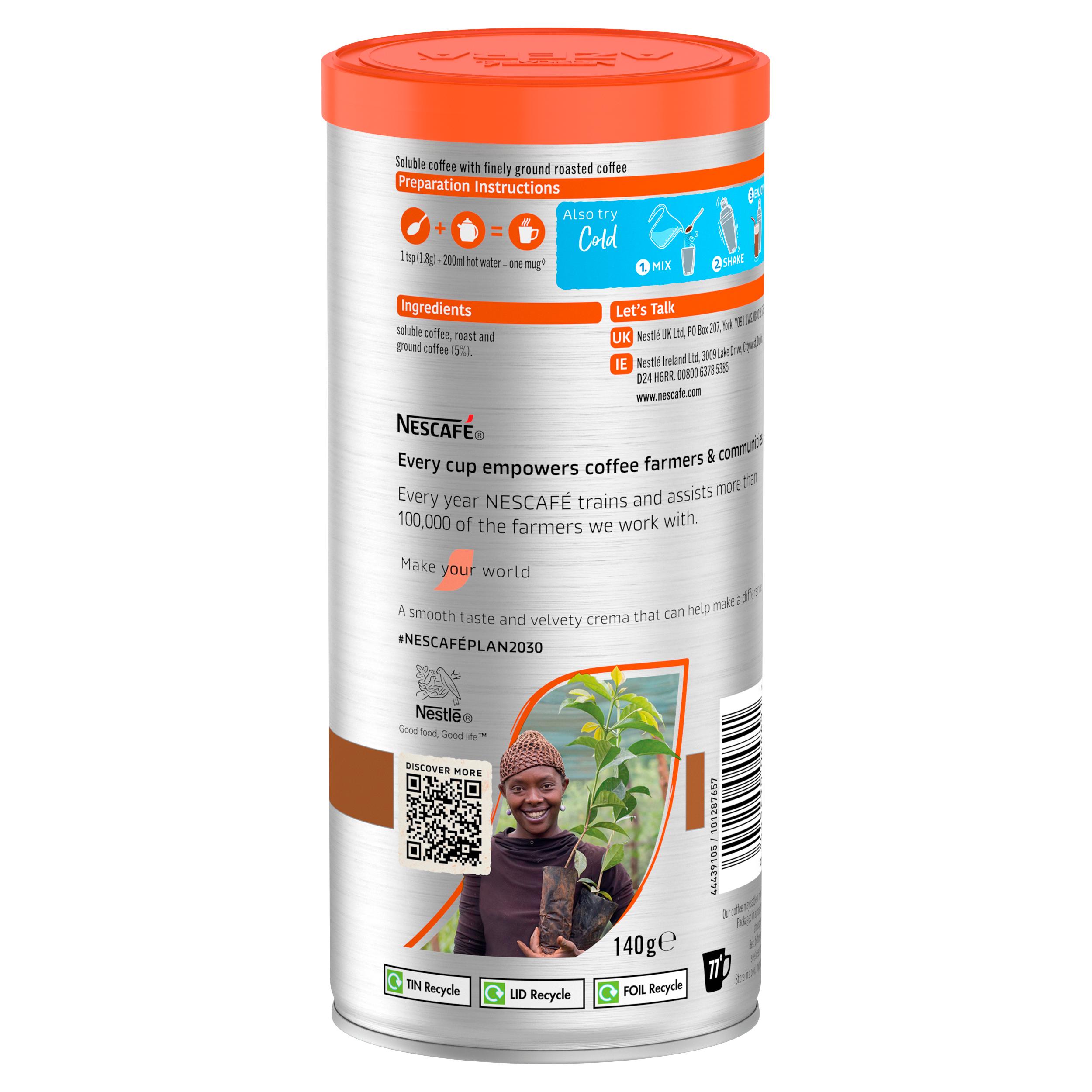 Nescafe Azera Americano Instant Coffee 140g thumbnail 2