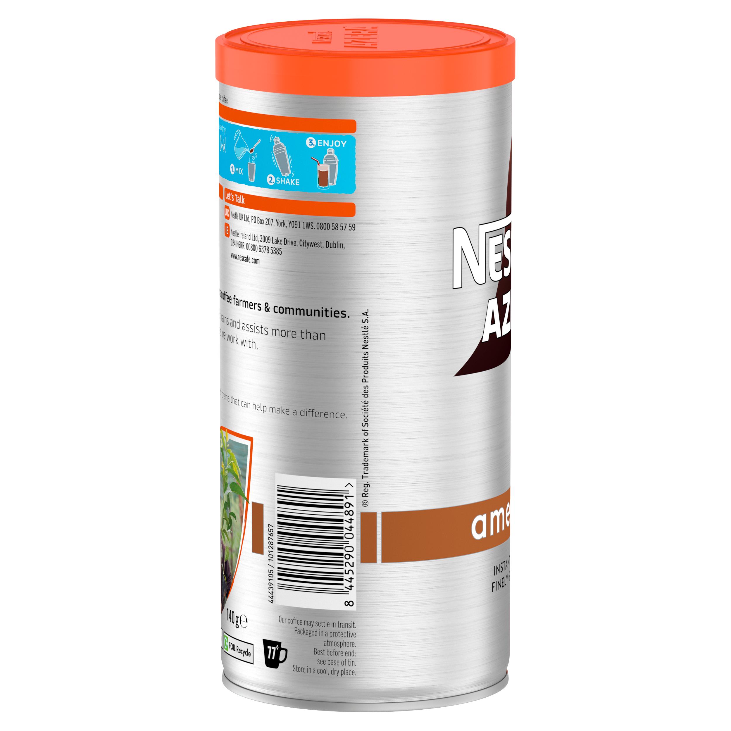 Nescafe Azera Americano Instant Coffee 140g thumbnail 3