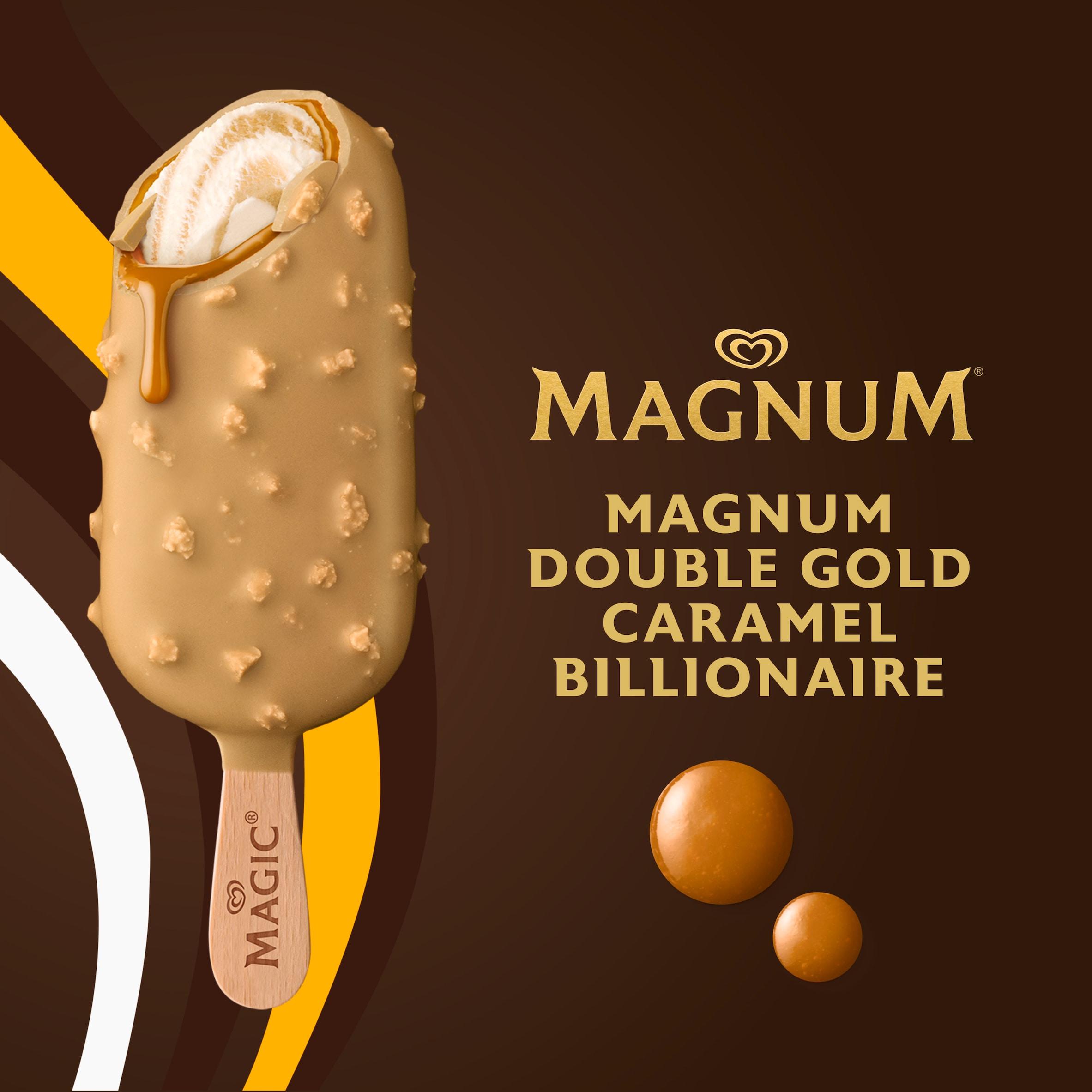 Magnum Double Gold Caramel Billionaire Ice Cream Sticks 3x85 ml thumbnail 3
